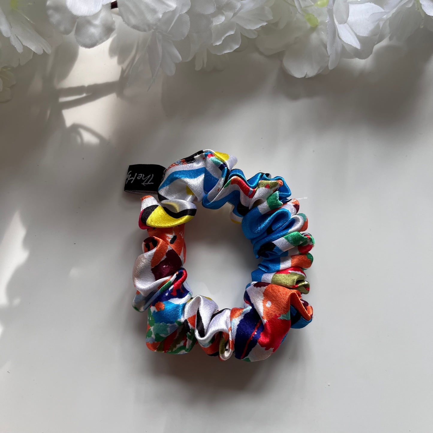 Celebrate! Light Satin Scrunchie