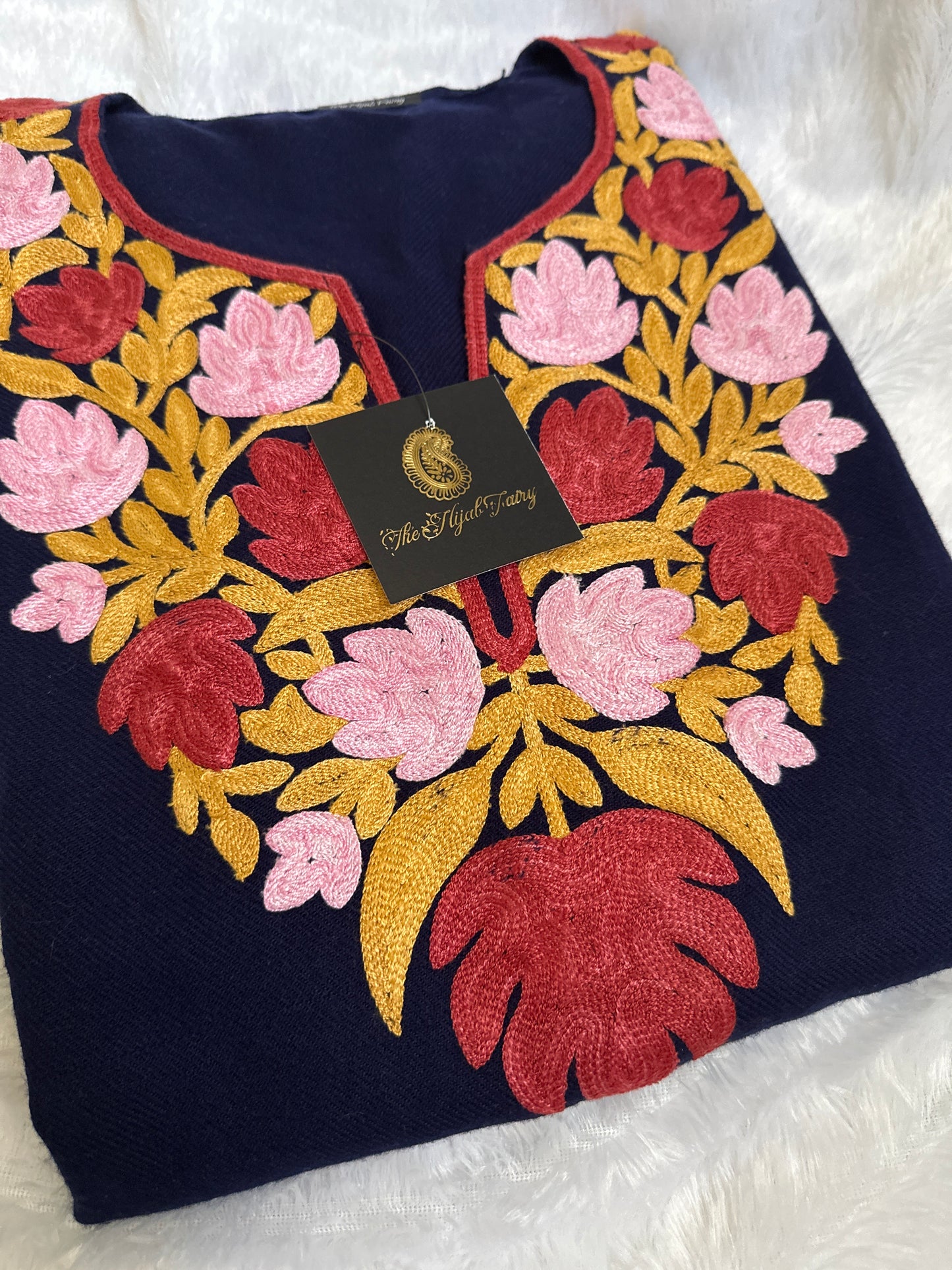 Pashmina Pheran - Navy Blue 2