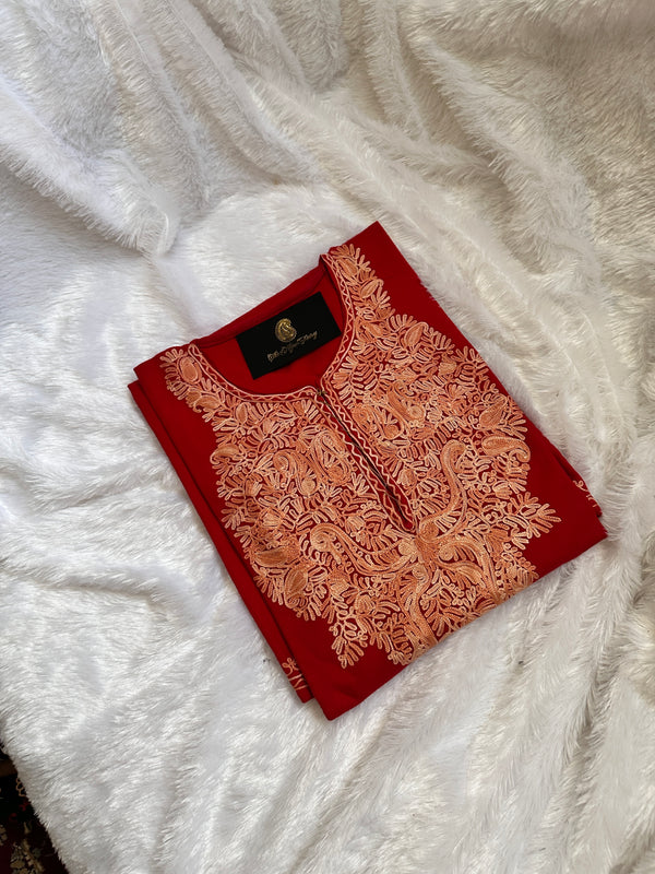 Pashmina Pheran - Red 2