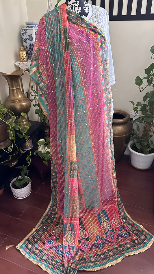 Chiffon Mirror Dupatta - 8