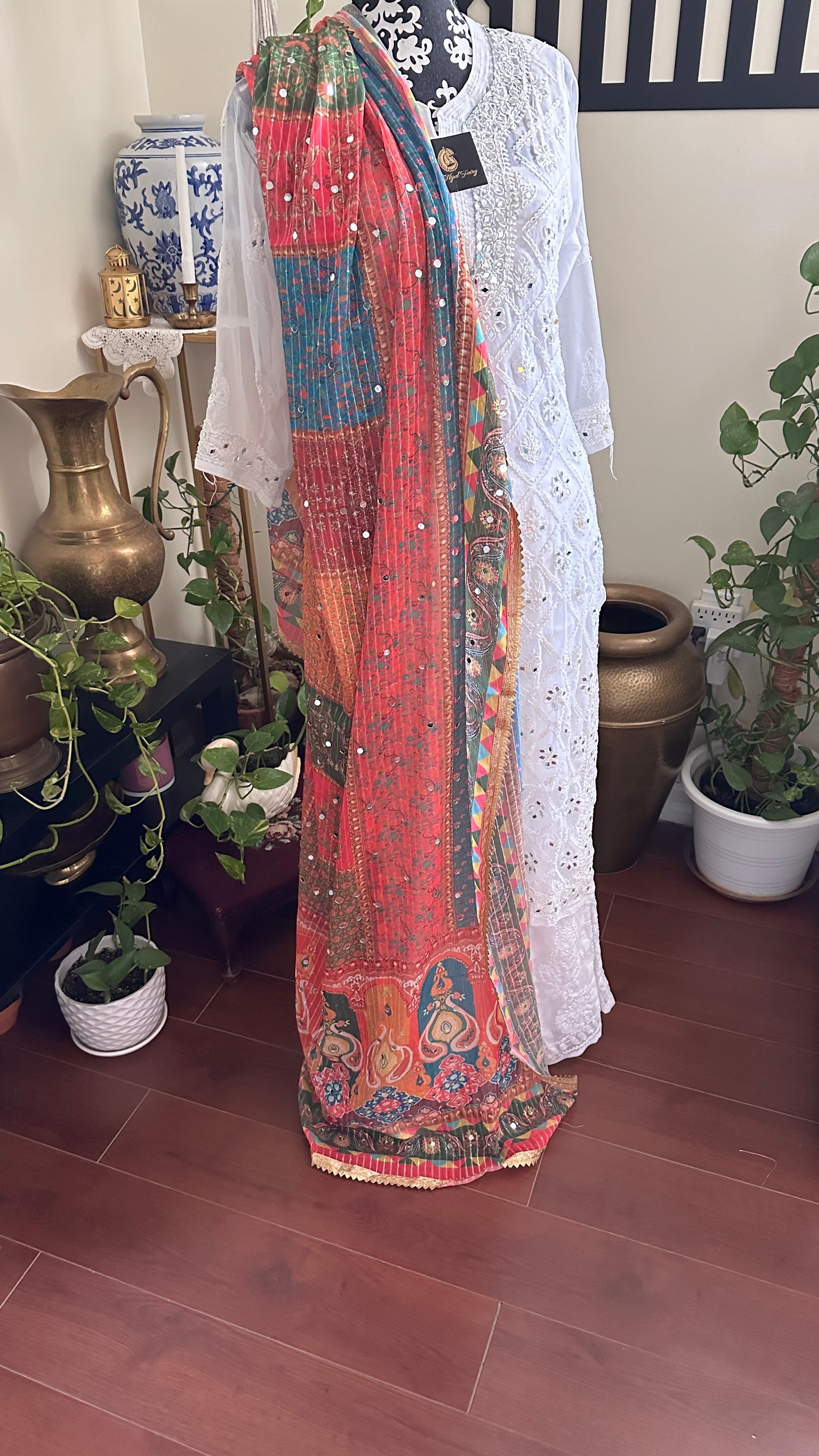 Chiffon Mirror Dupatta - 8