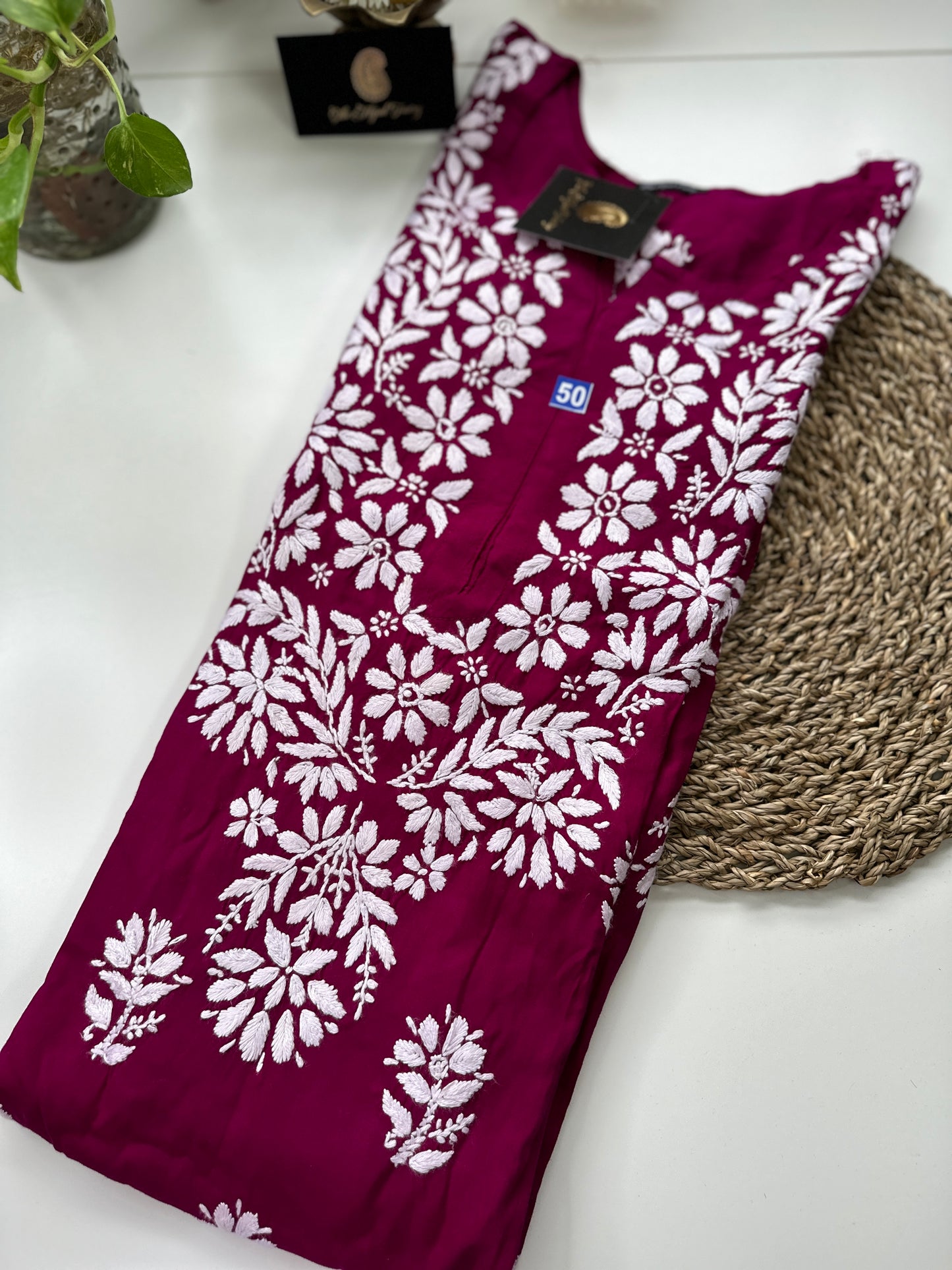 Wine - Modal Straight Kurta