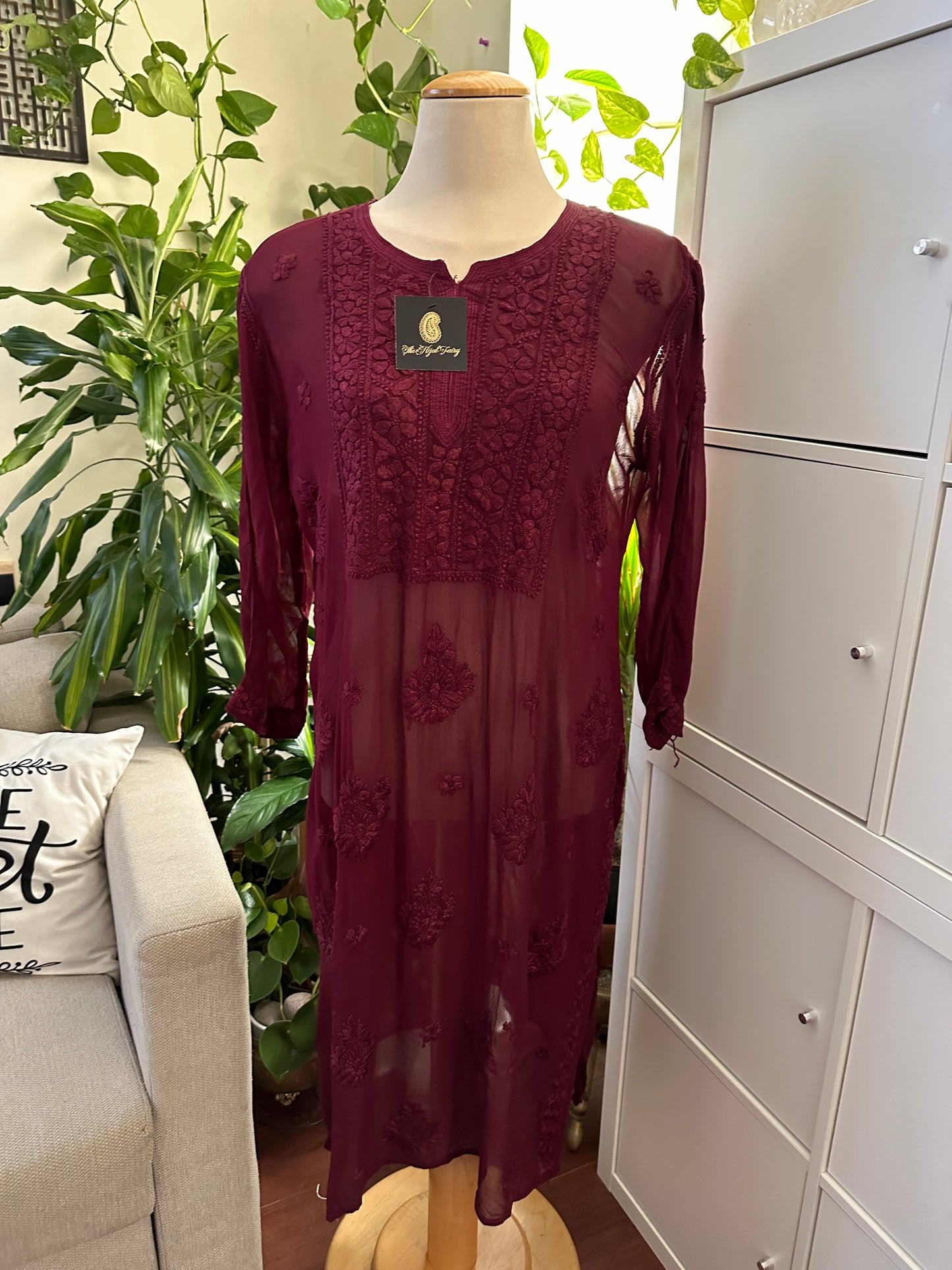 Wine - Premium Viscose Kurti