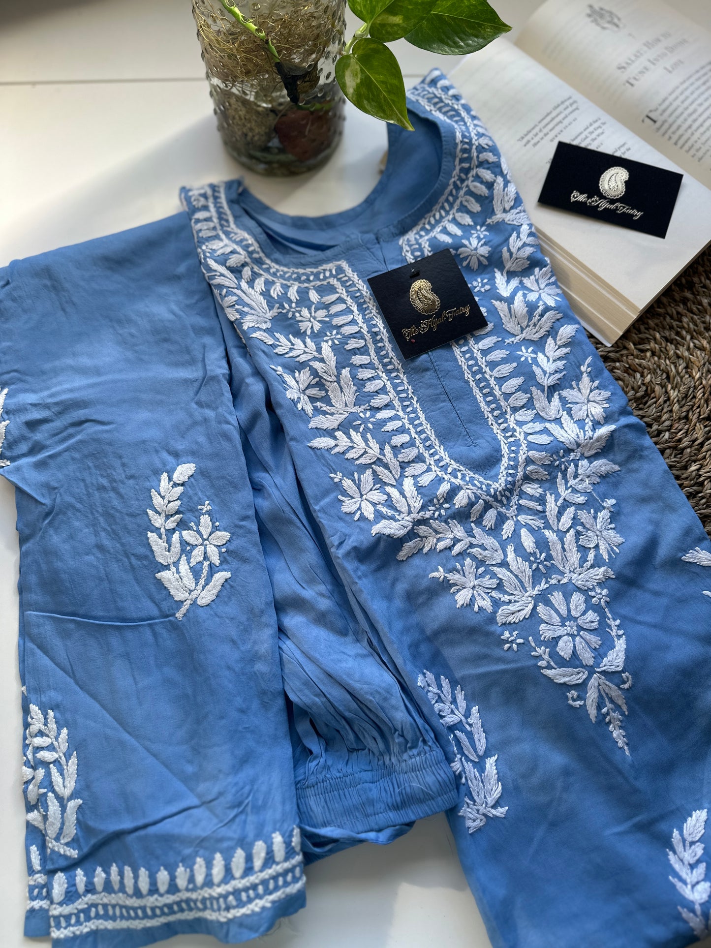 Cornflower Blue - Plazzo Suit 2 Pc Set