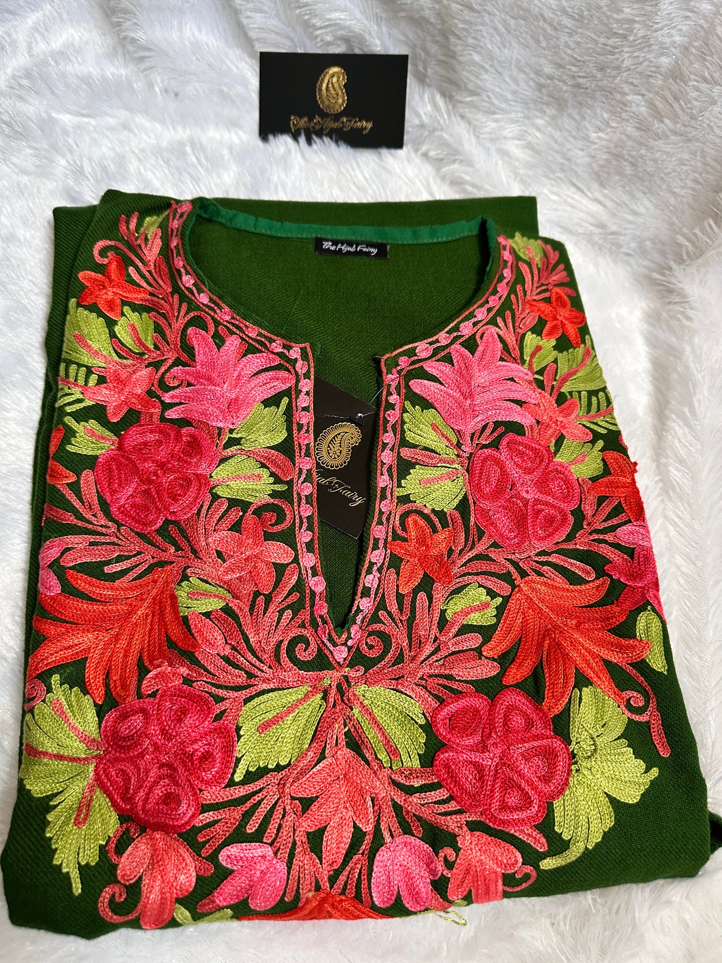 Pashmina Pheran - Green 3