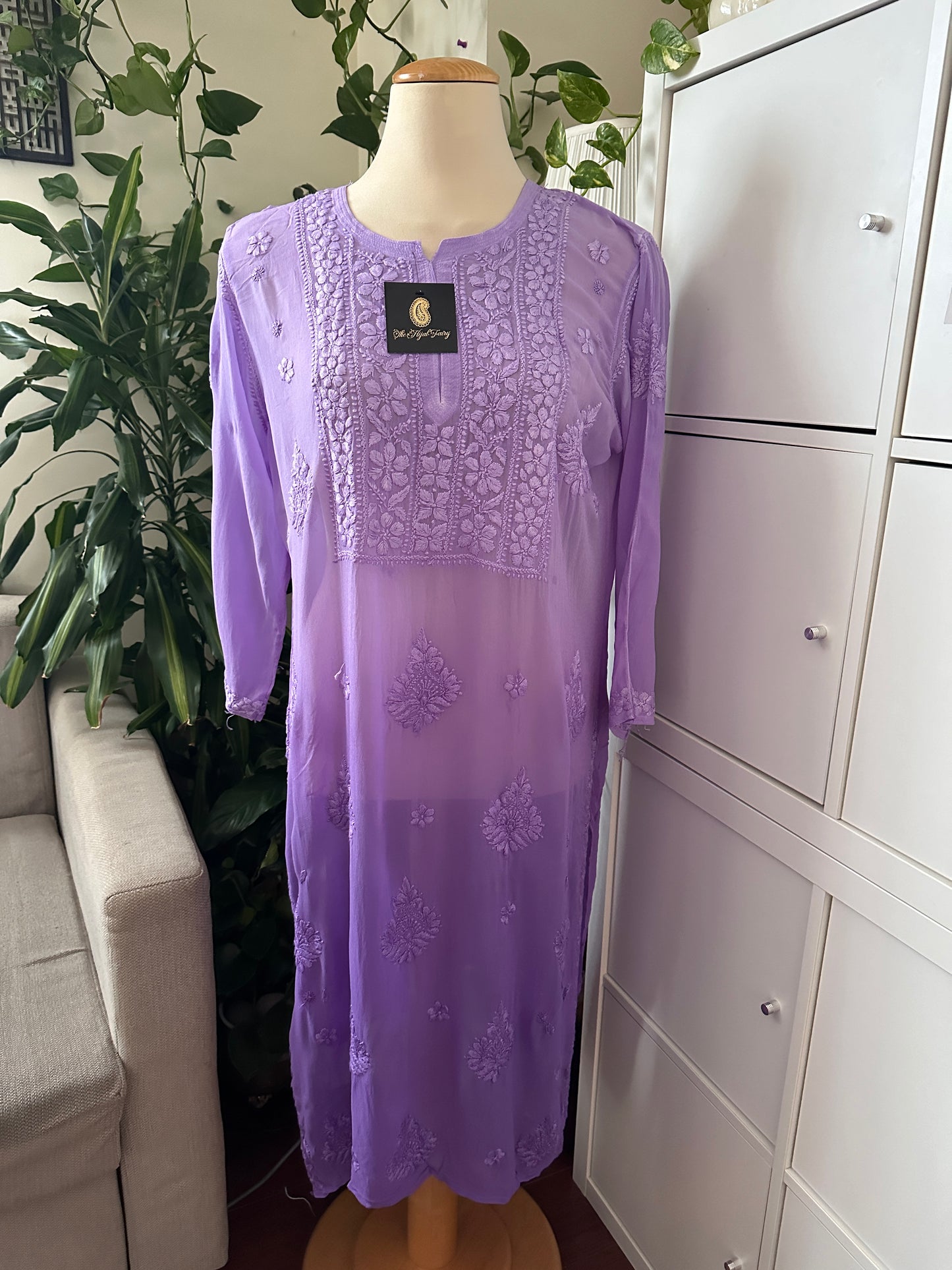 Lavender Ombré - Premium Viscose Kurti