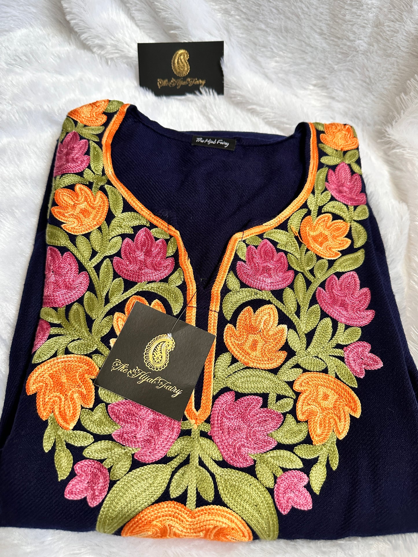 Pashmina Pheran - Navy Blue 1