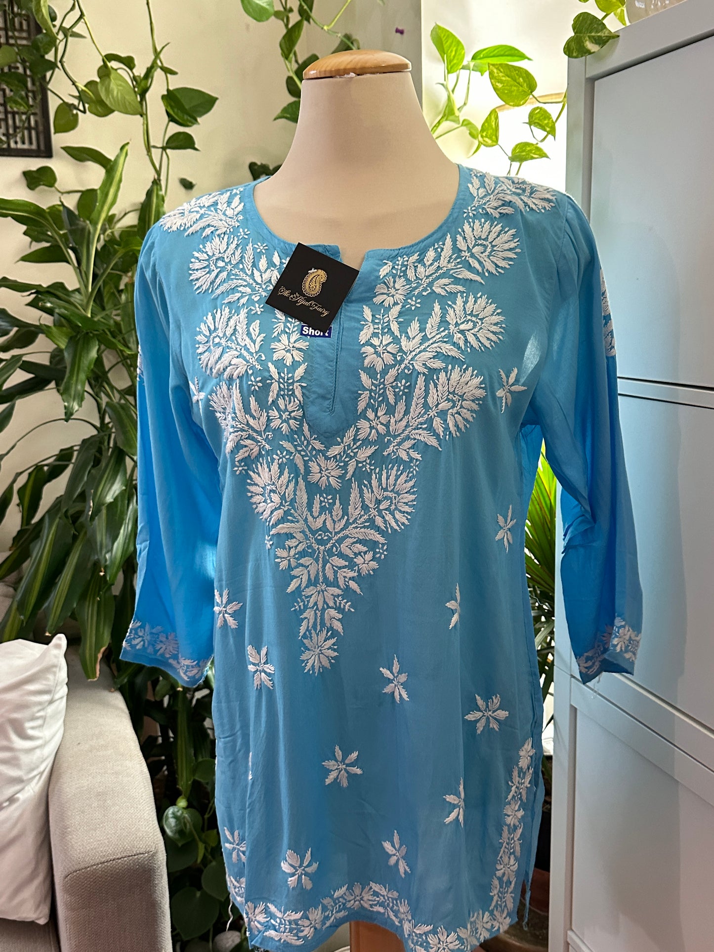 Sky Blue Modal Short Top