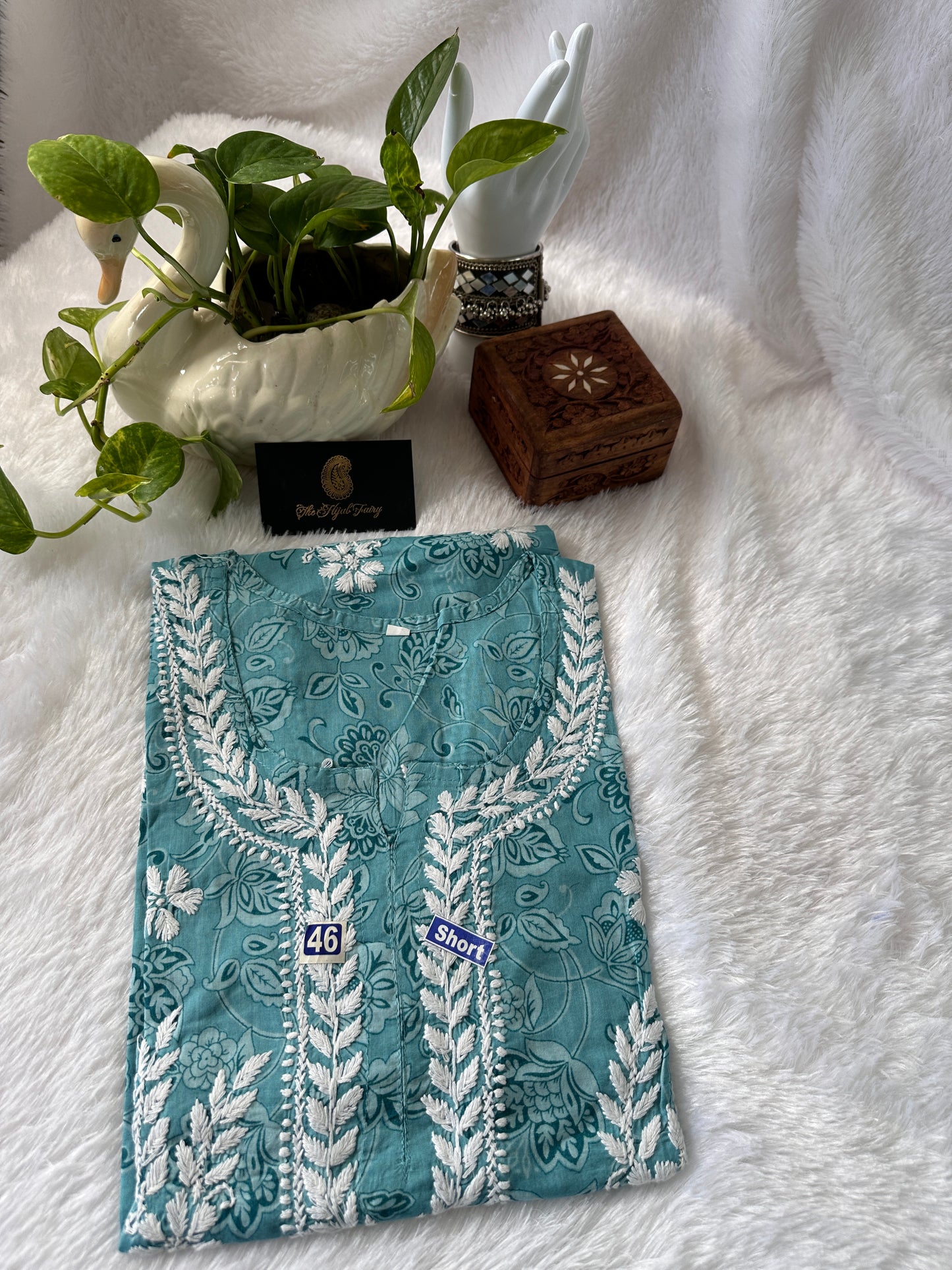 Blue - Malmal short top (design D)