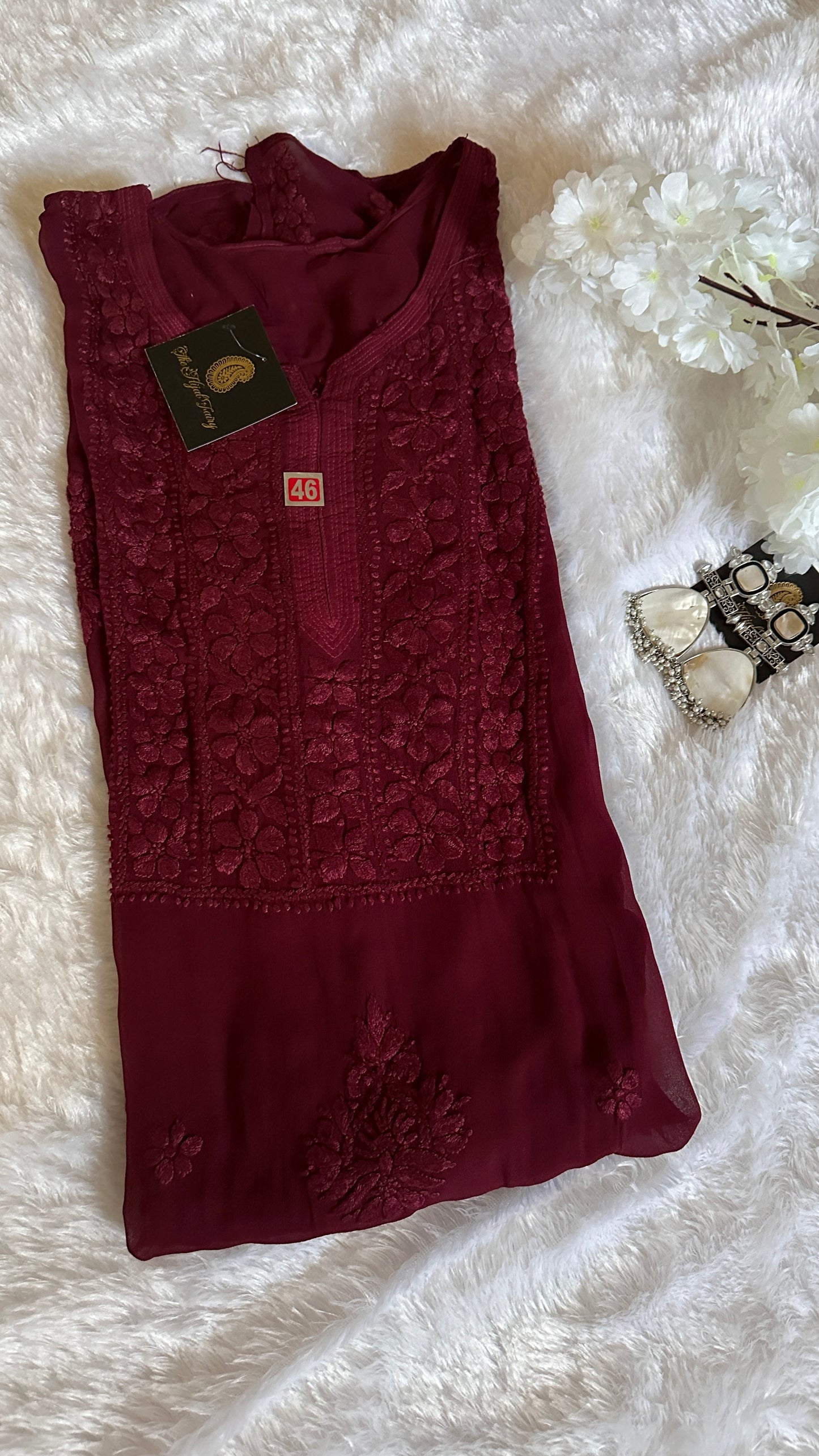 Wine - Premium Viscose Kurti