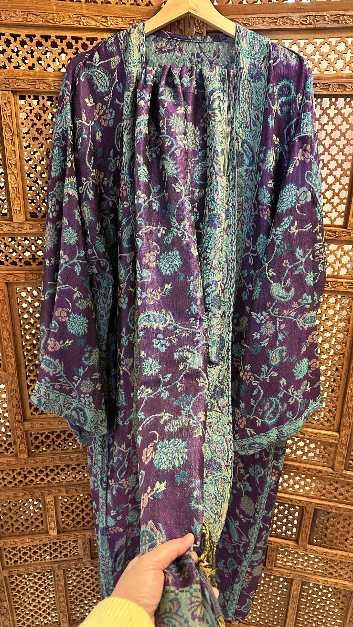 Pashmina Abaya - Purple
