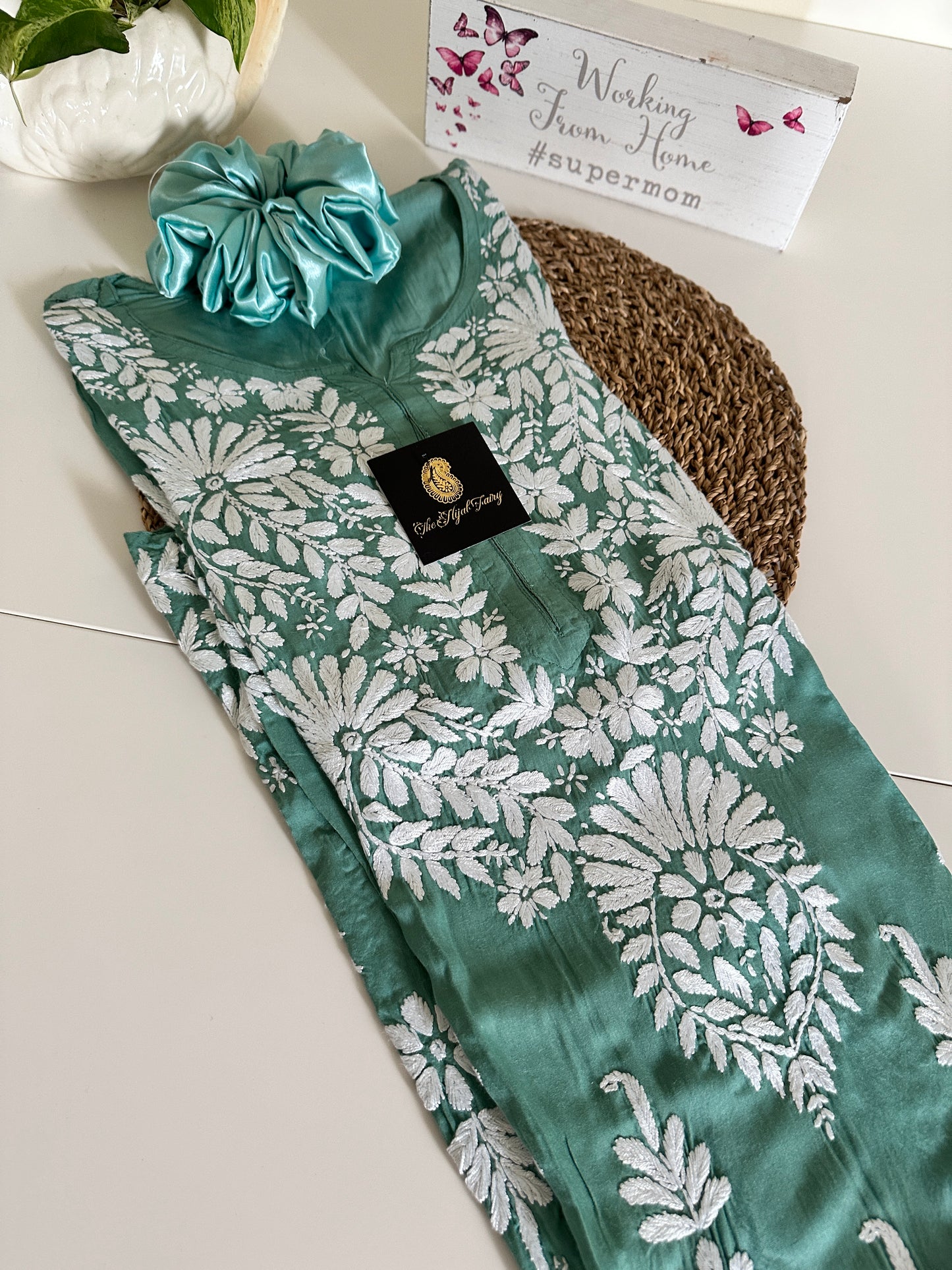Jade Green - Modal Straight Long Kurta