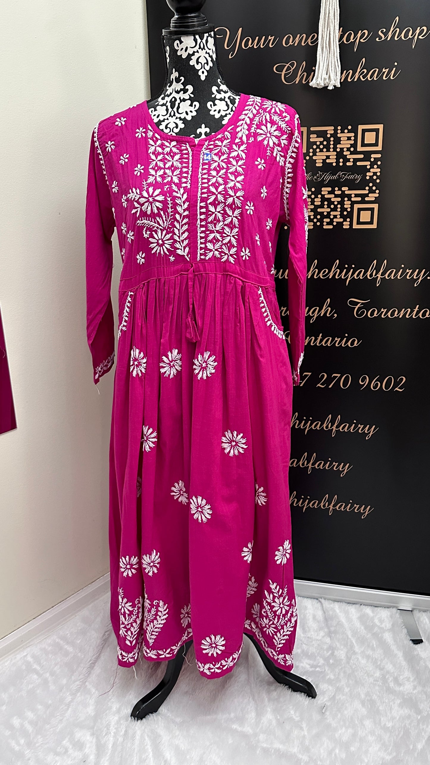 Pink - Slub Cotton Gown