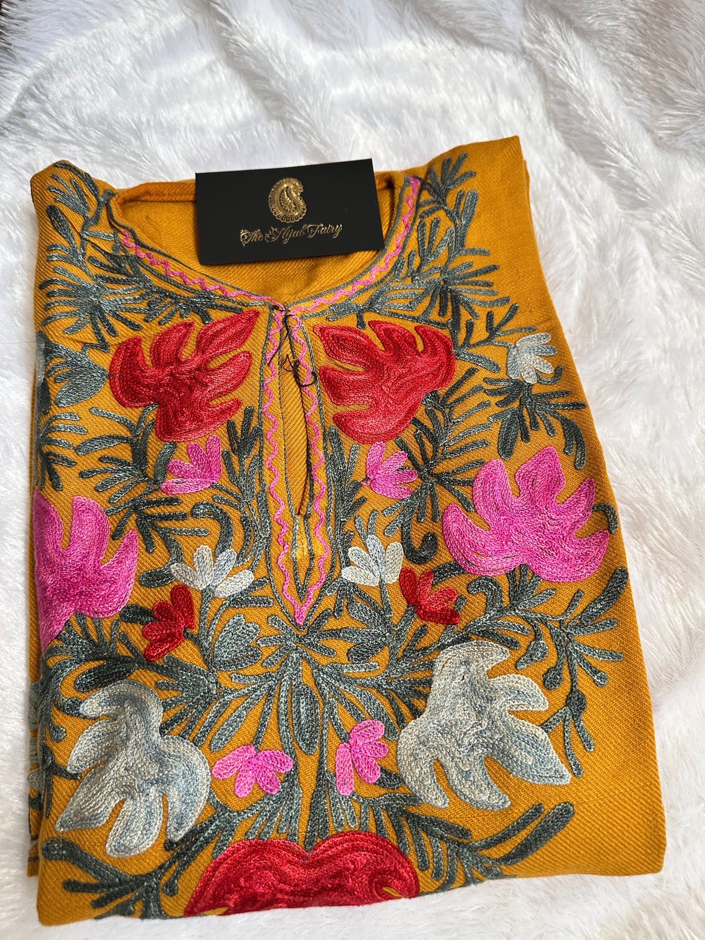 Pashmina Pheran - Mustard 3