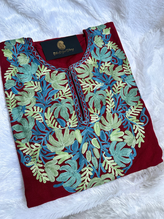 Pashmina Pheran - Maroon 9