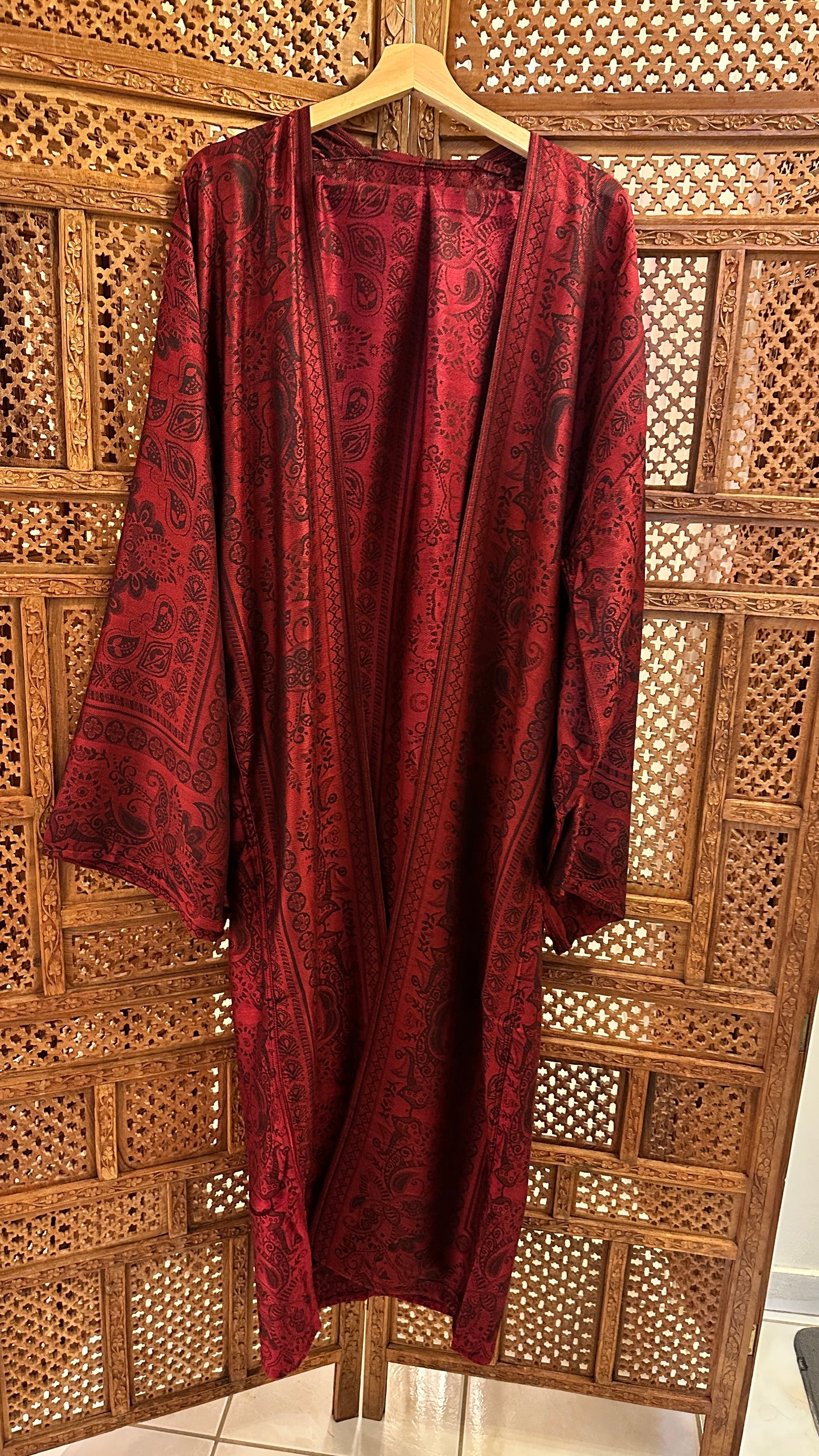 Pashmina Abaya - Maroon 3
