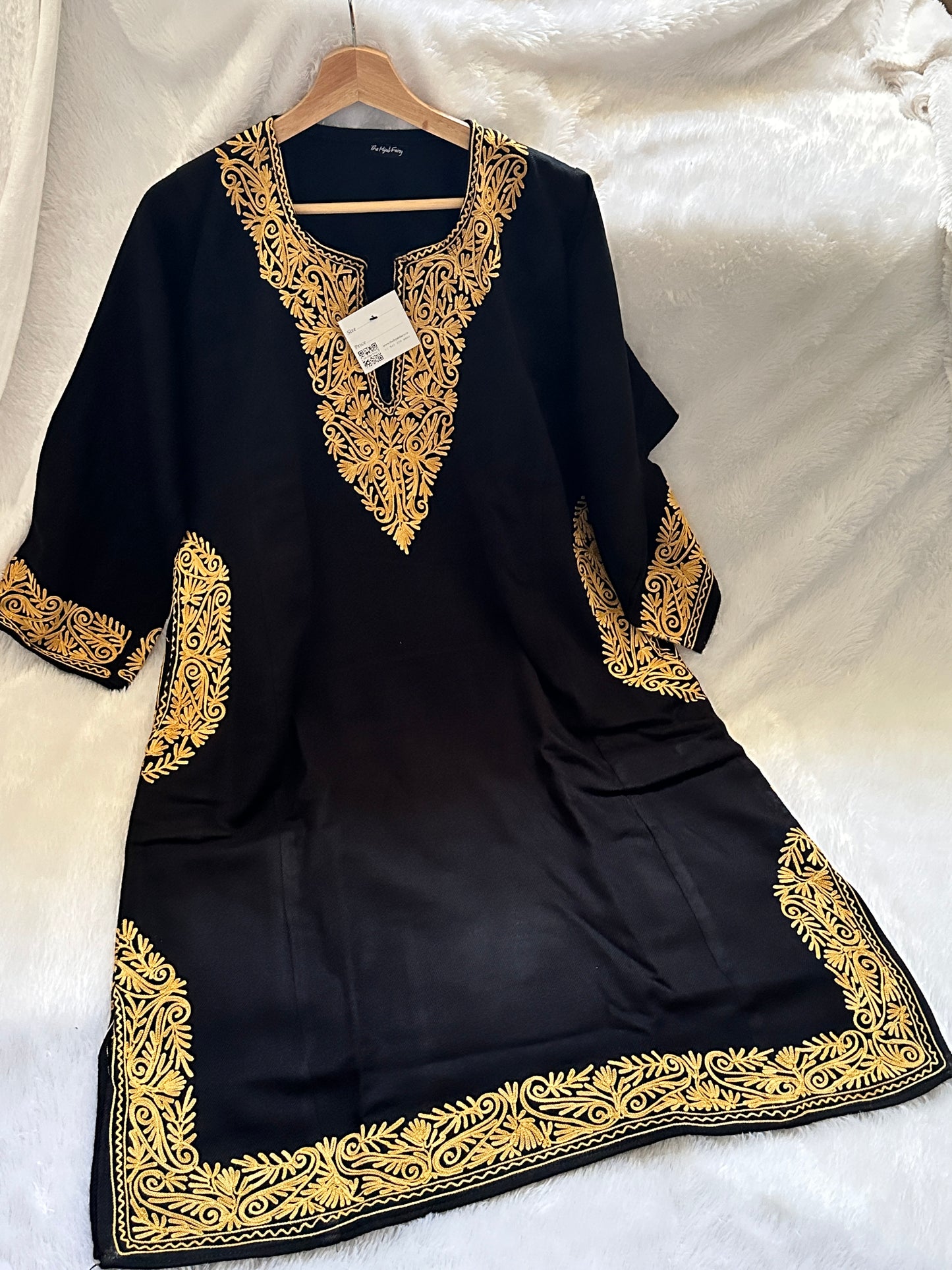 Pashmina Pheran - Black 5