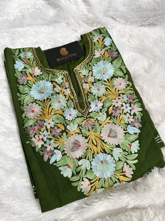 Pashmina Pheran - Green 9