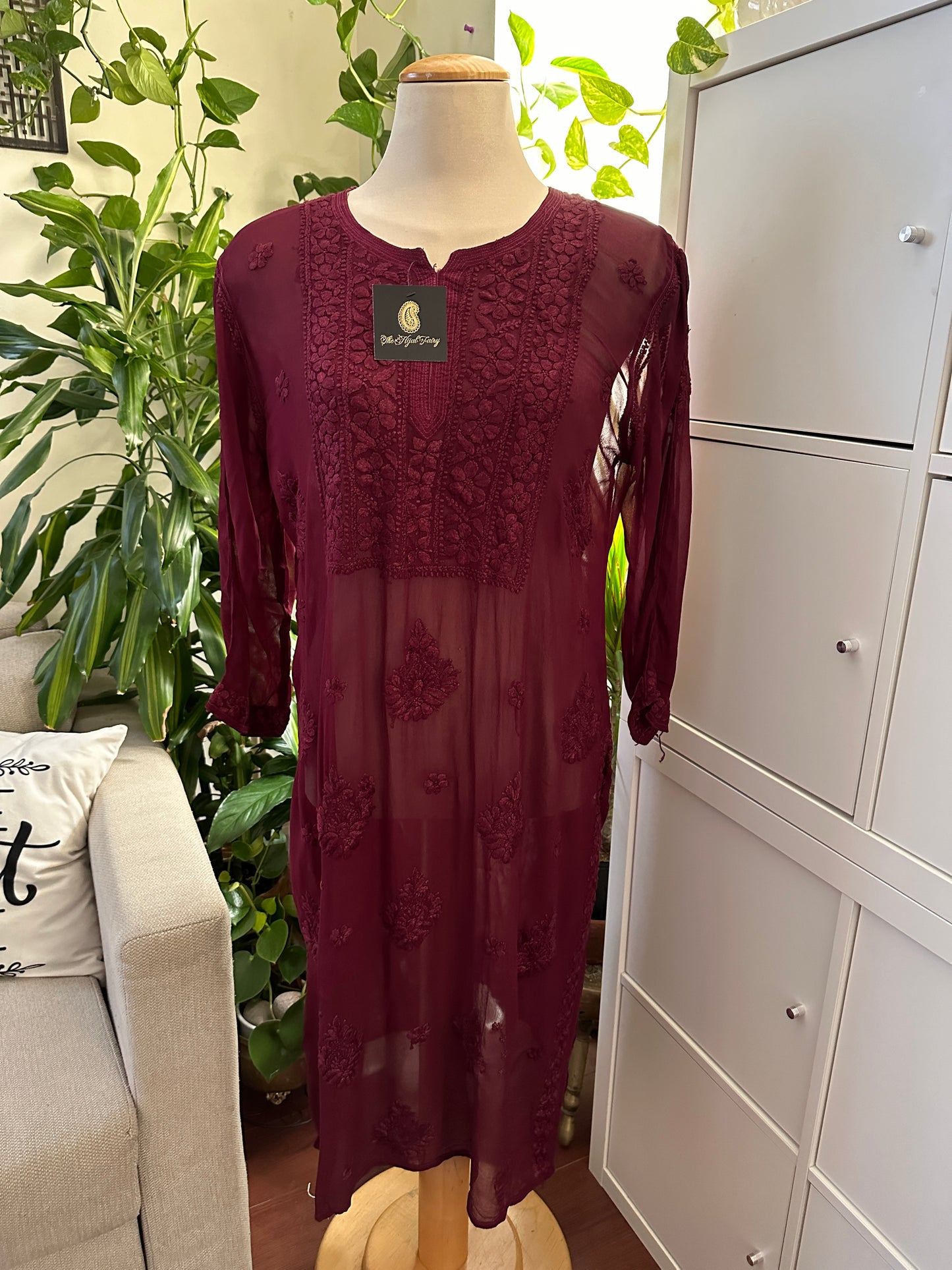 Wine - Premium Viscose Kurti