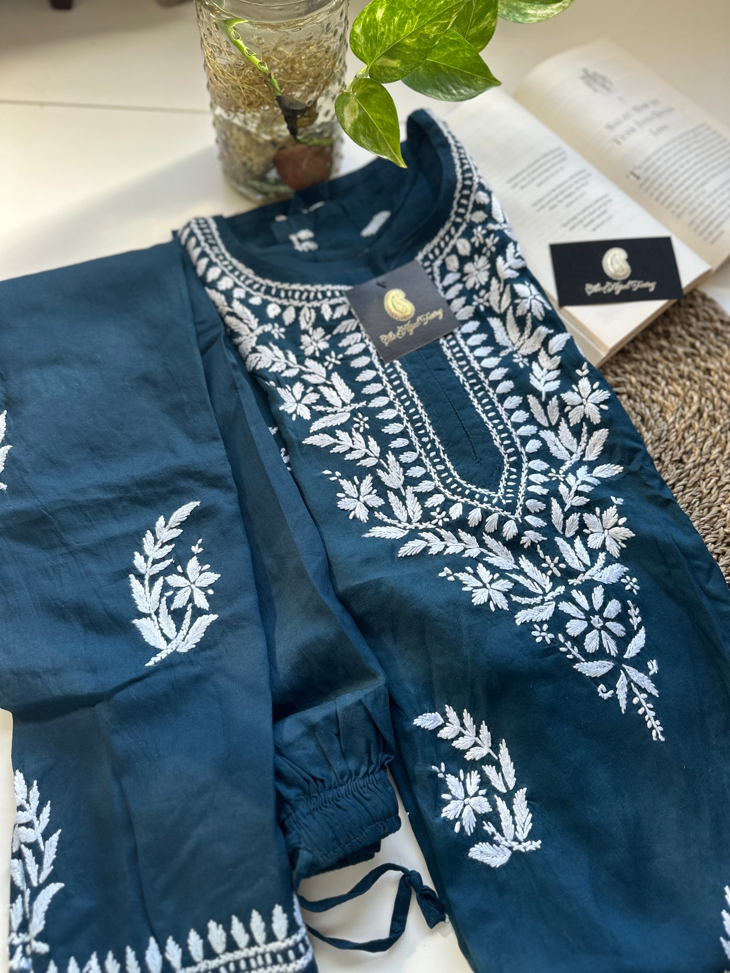 Blue - Plazzo Suit 2 Pc Set