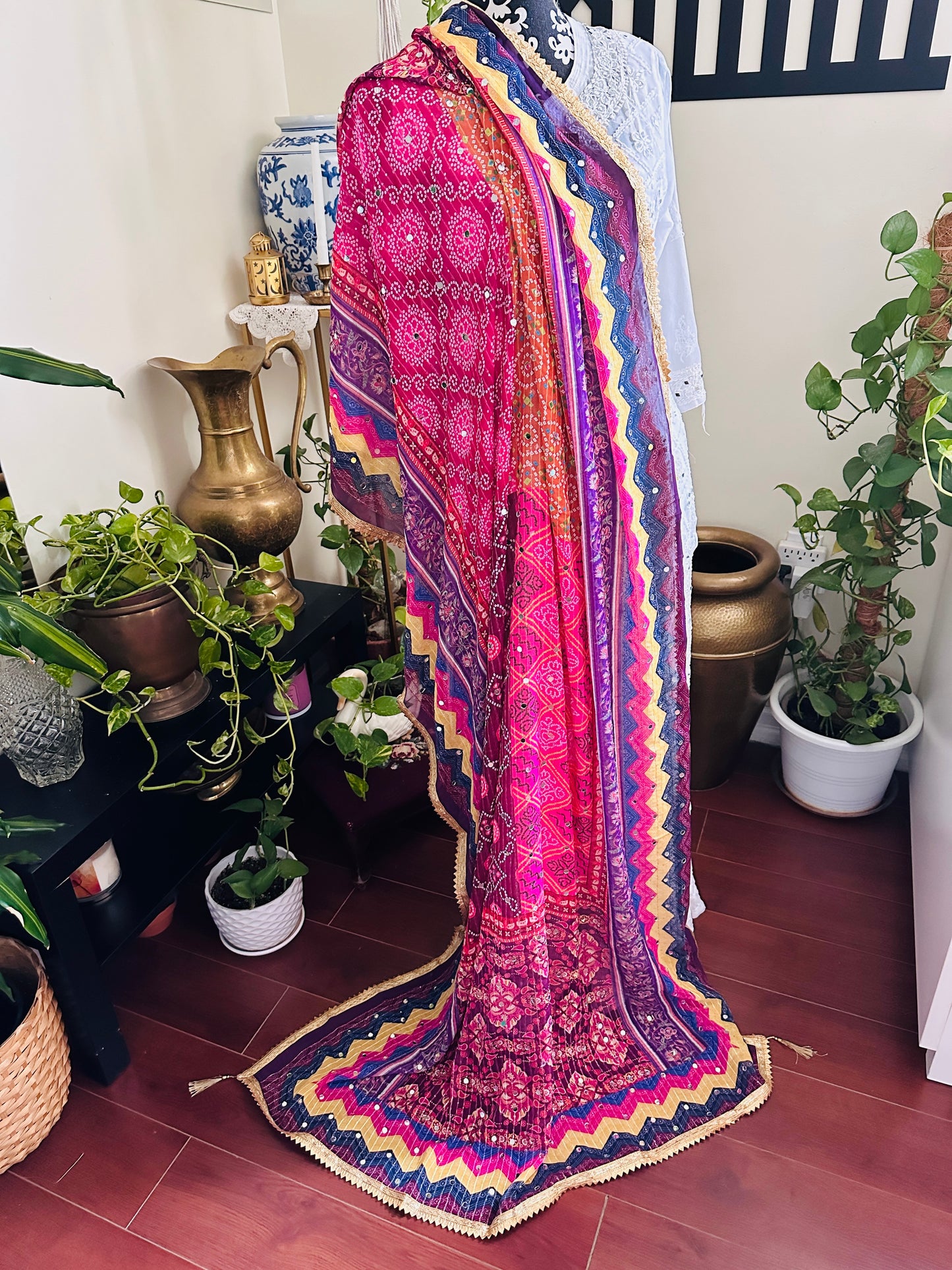 Chiffon Mirror Dupatta - 4