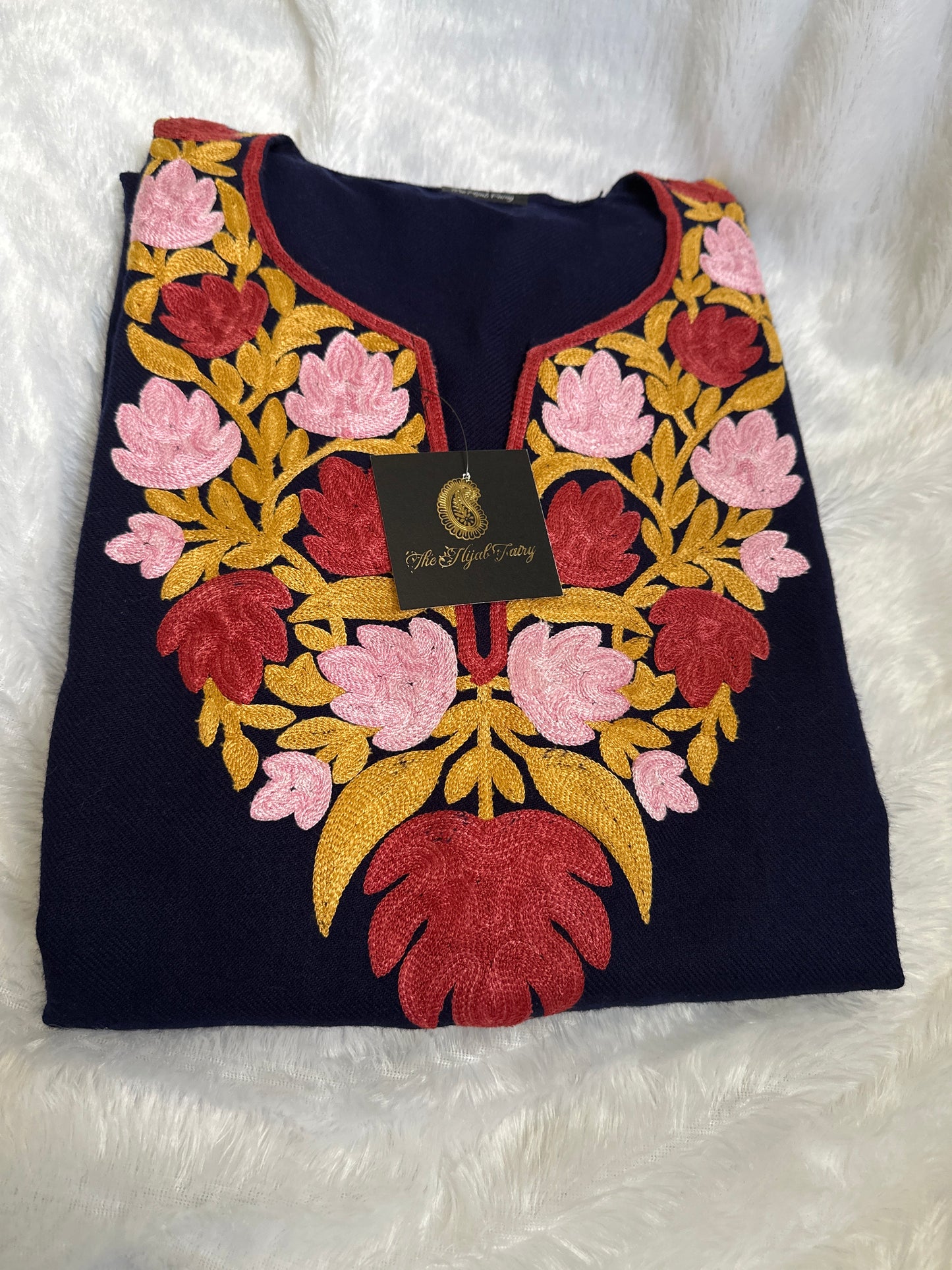 Pashmina Pheran - Navy Blue 2