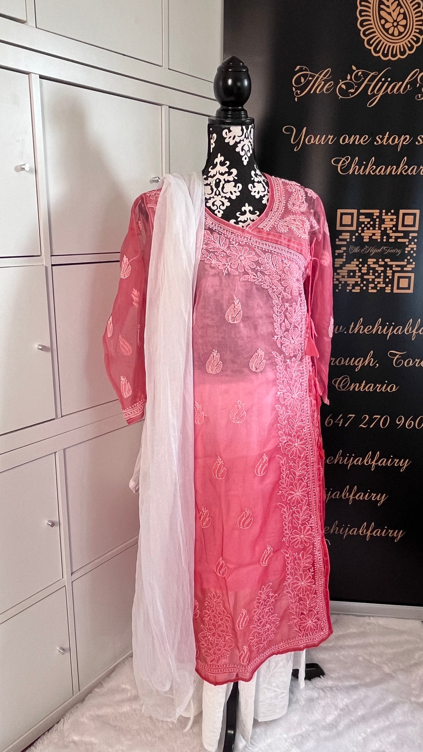 Organza Ombre Angrakha Gajari