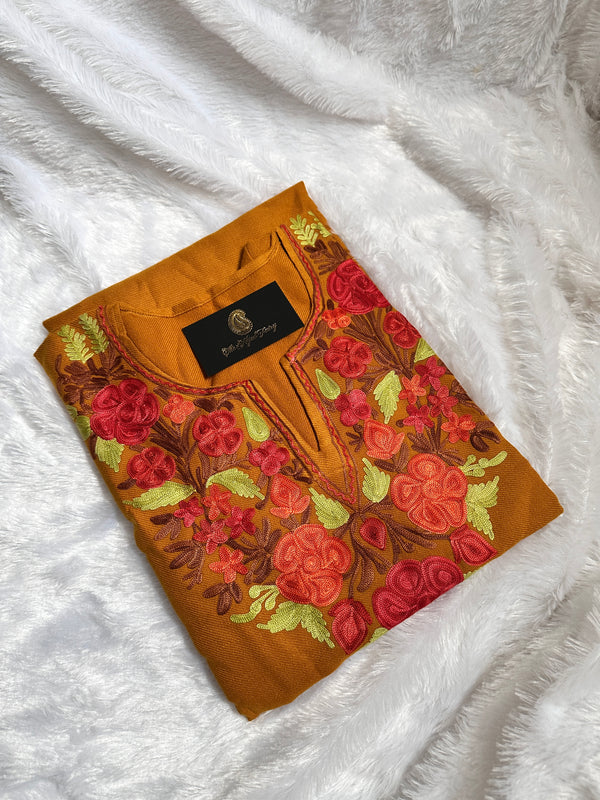 Pashmina Pheran - Mustard 4