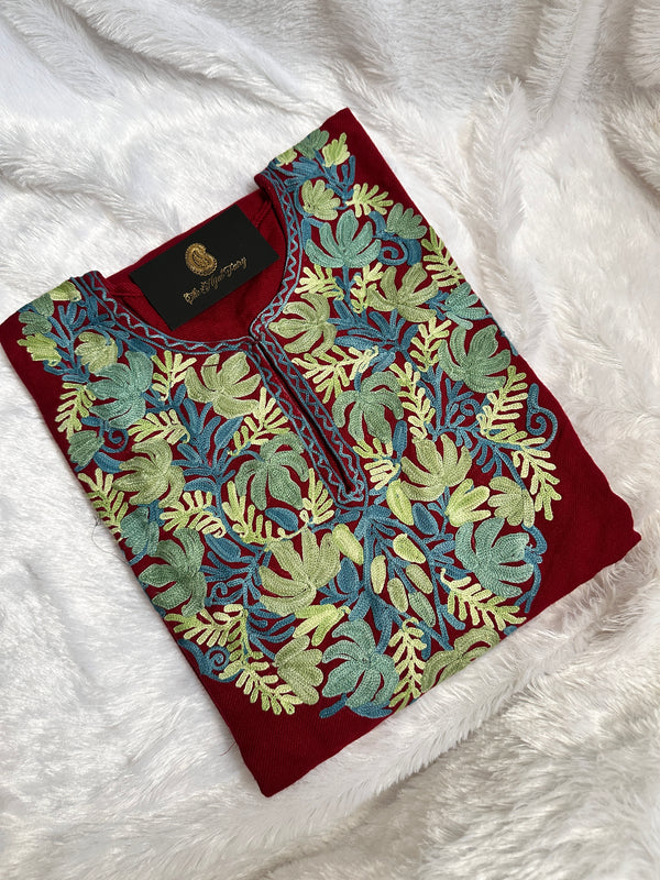 Pashmina Pheran - Maroon 9