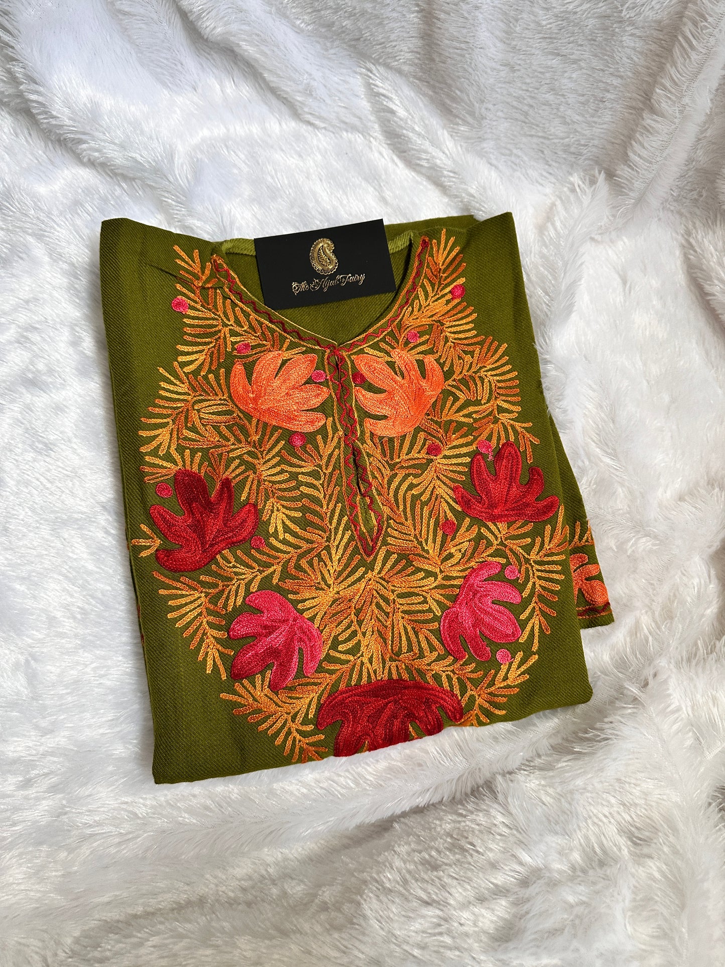 Pashmina Pheran - Green 7