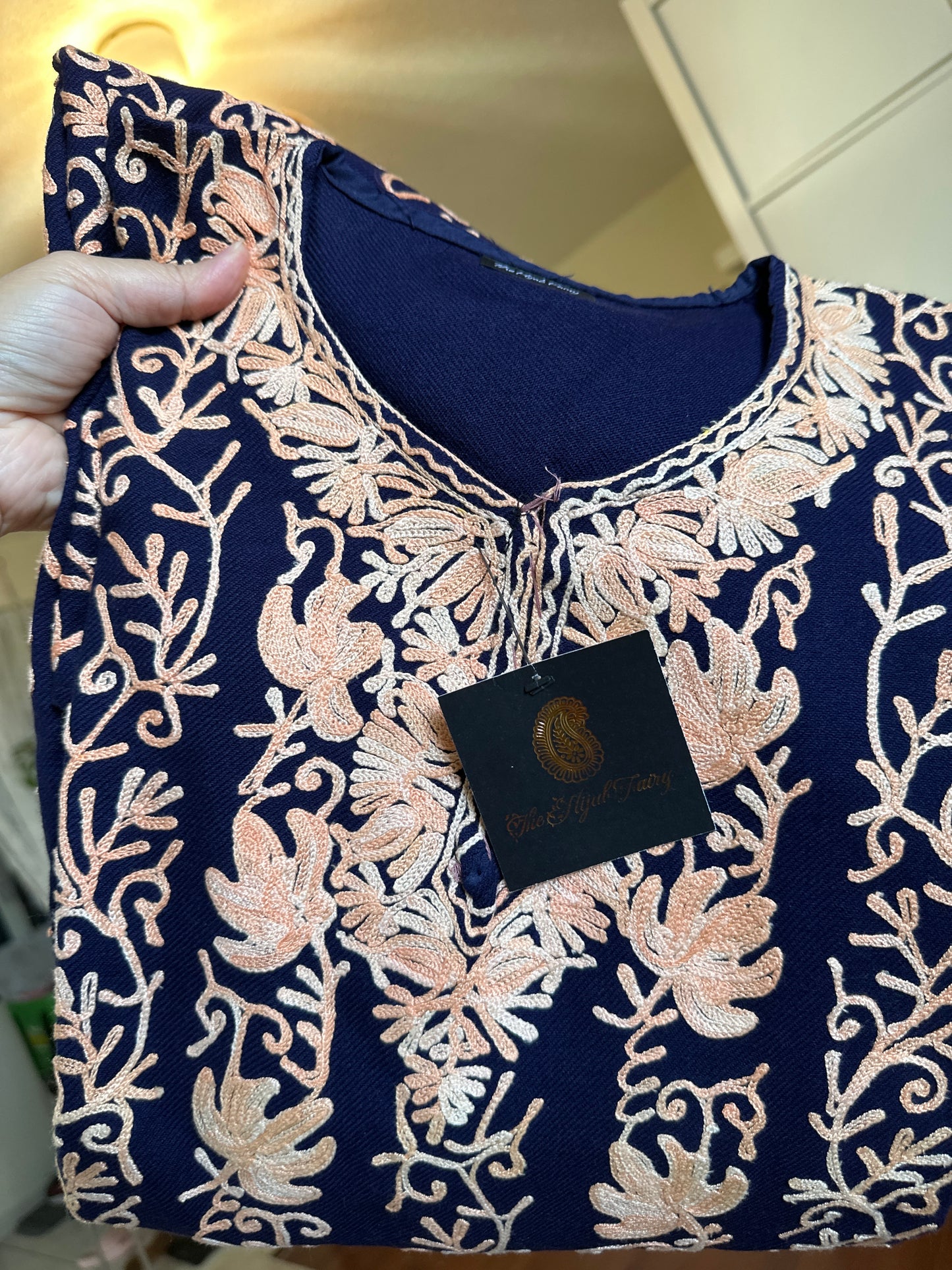 Pashmina Pheran - Navy Blue 9