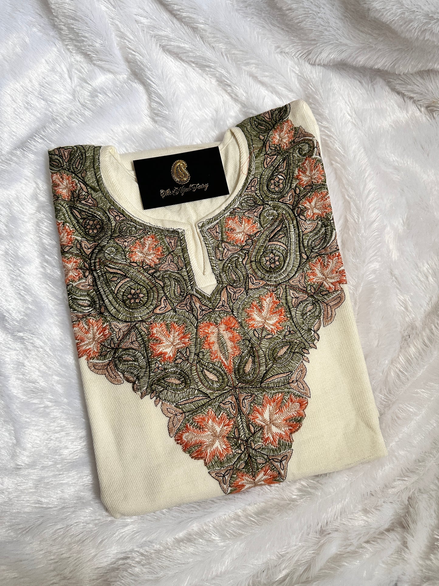 Pashmina Pheran - White 4