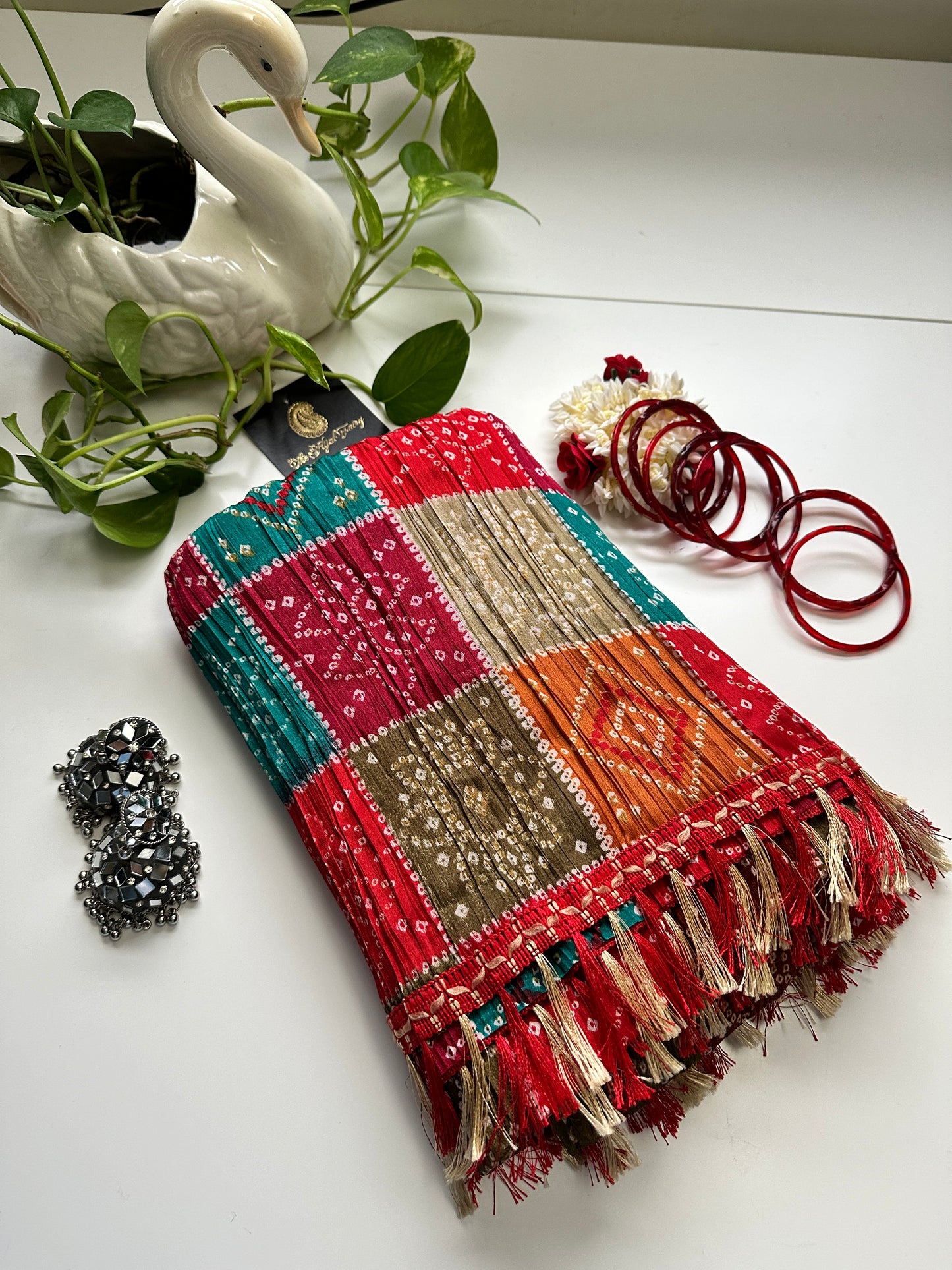 Bandhani Crush Dupatta