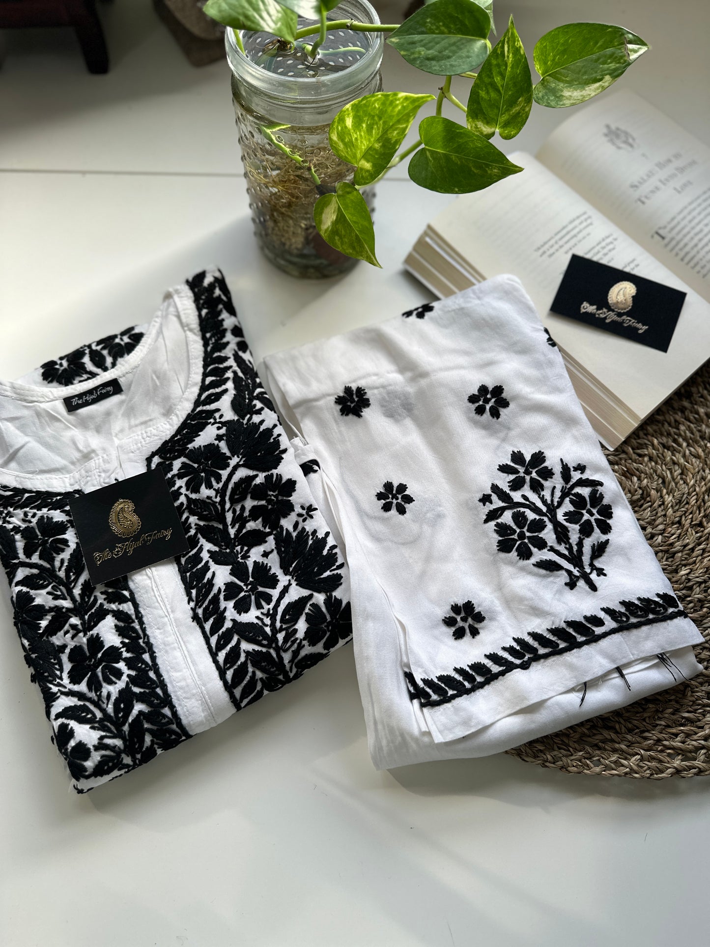 White - Plazzo Suit 2 Pc Set