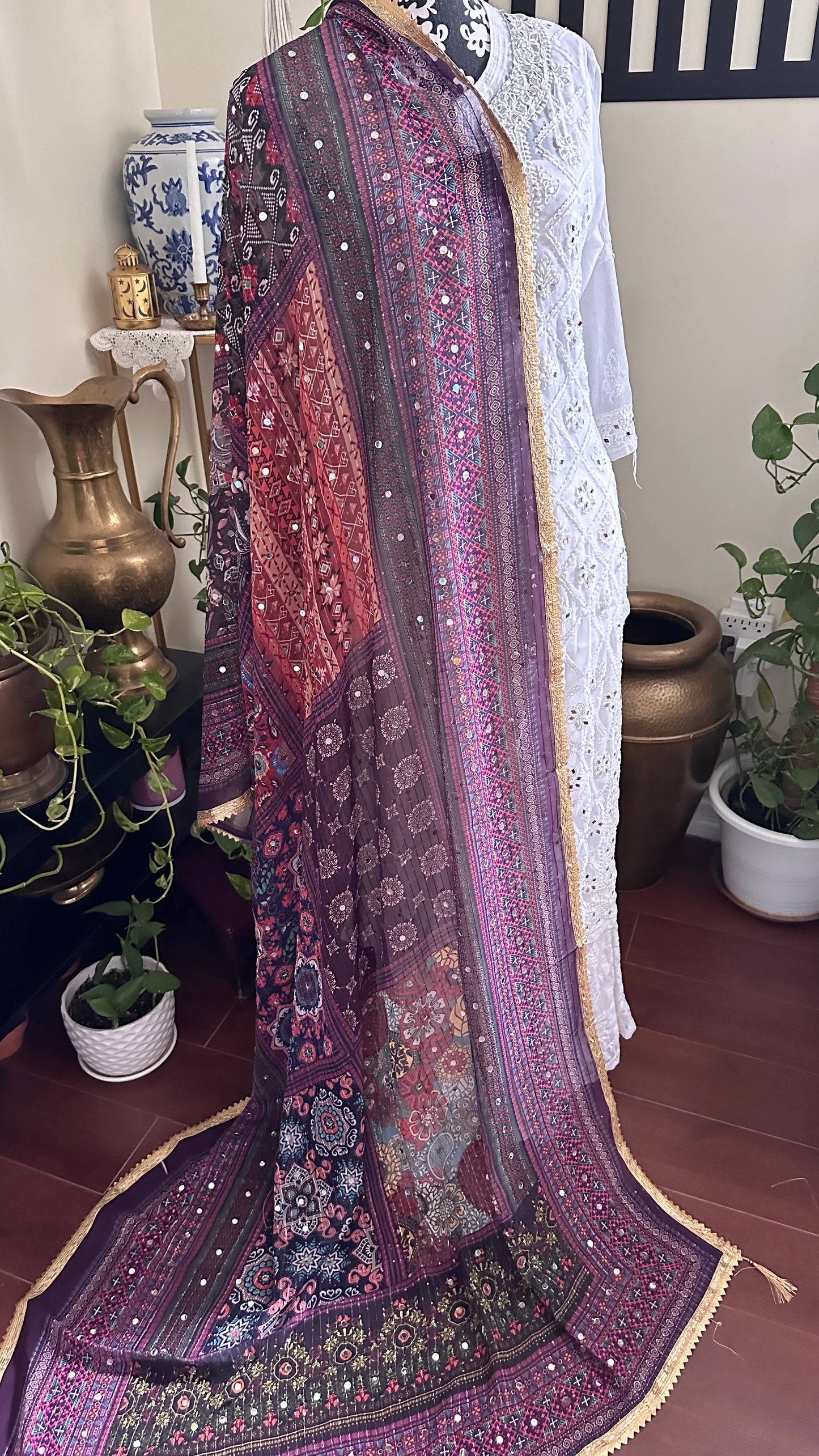 Chiffon Mirror Dupatta - 11