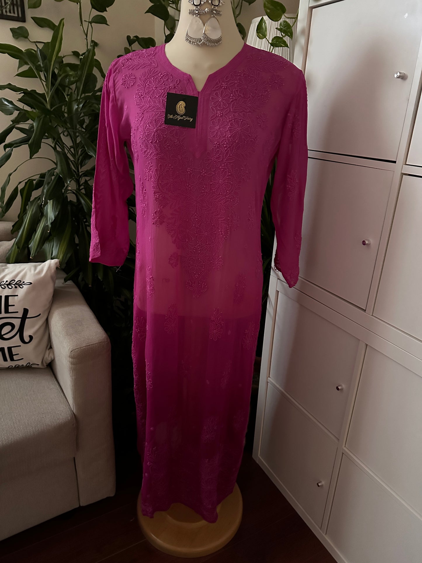 Magenta Ombré - Premium Viscose Kurti