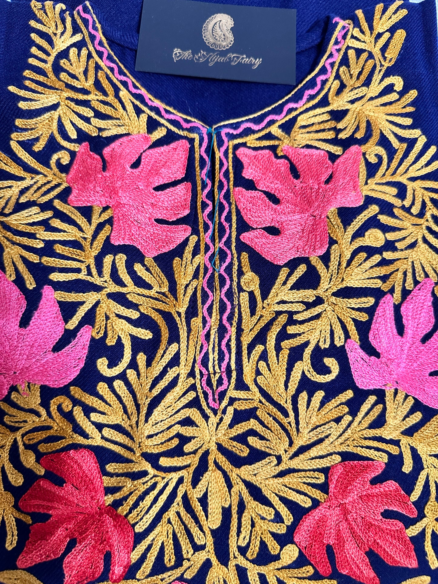 Pashmina Pheran - Navy Blue 8