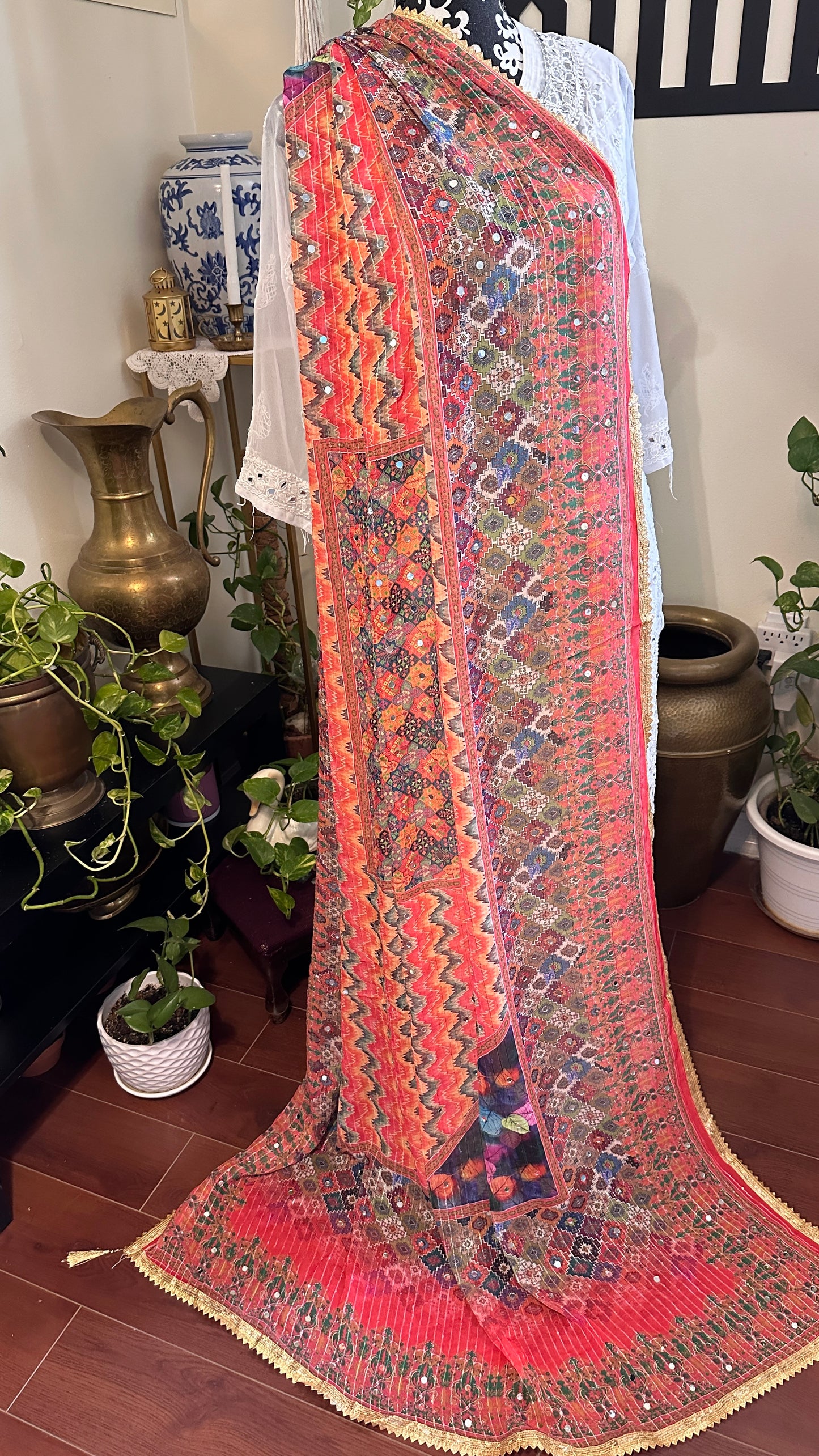 Chiffon Mirror Dupatta - 2