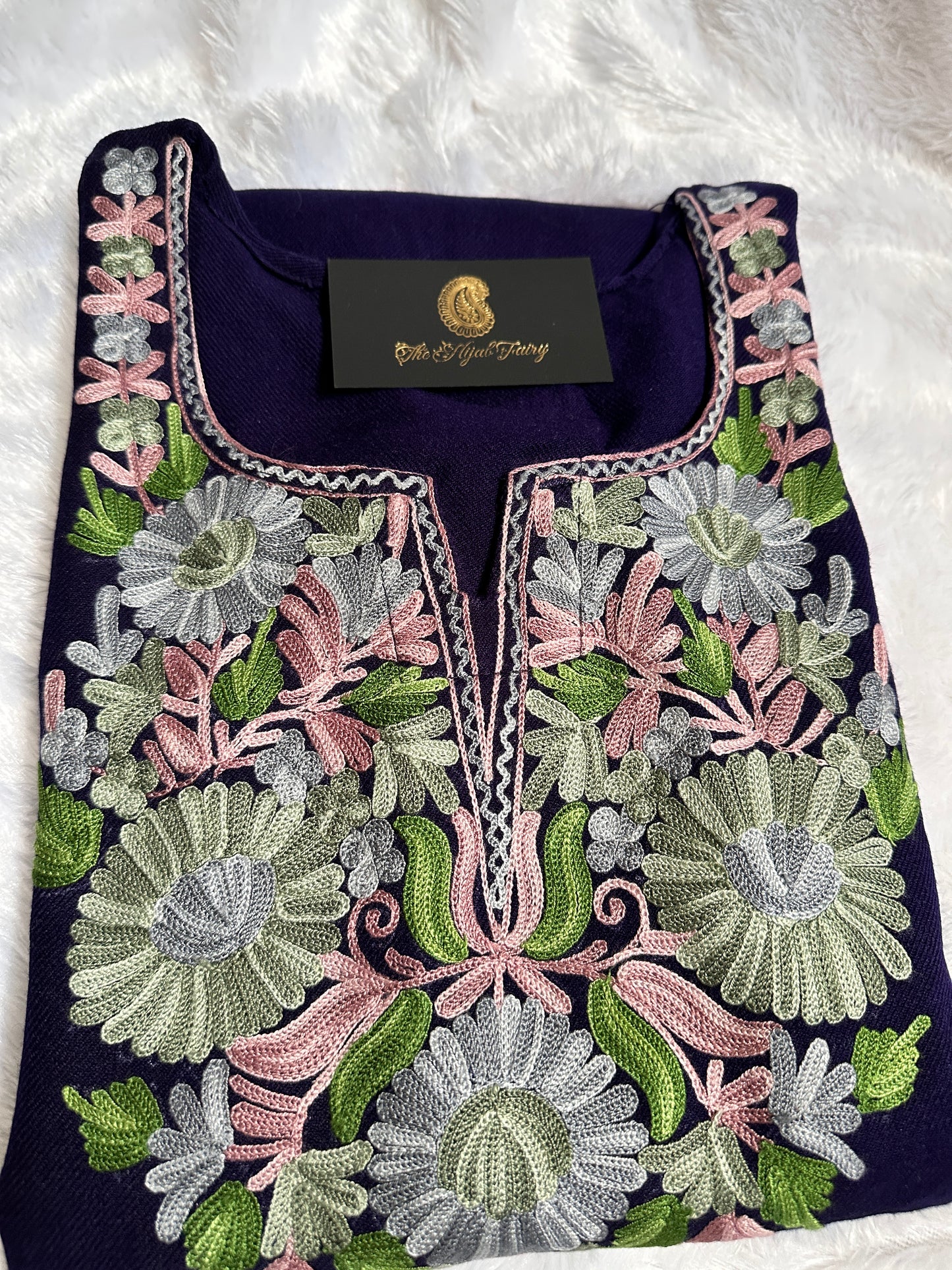 Pashmina Pheran - Navy Blue 6