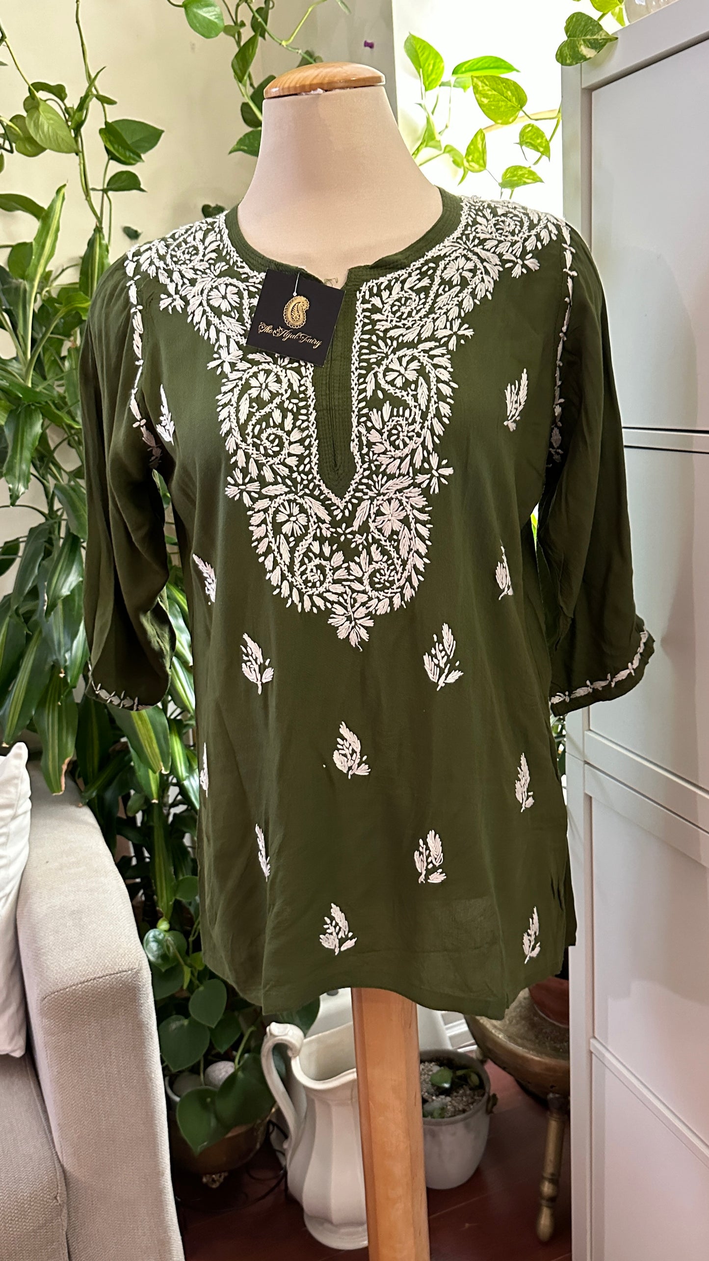 Mehendi Green Modal Short Top