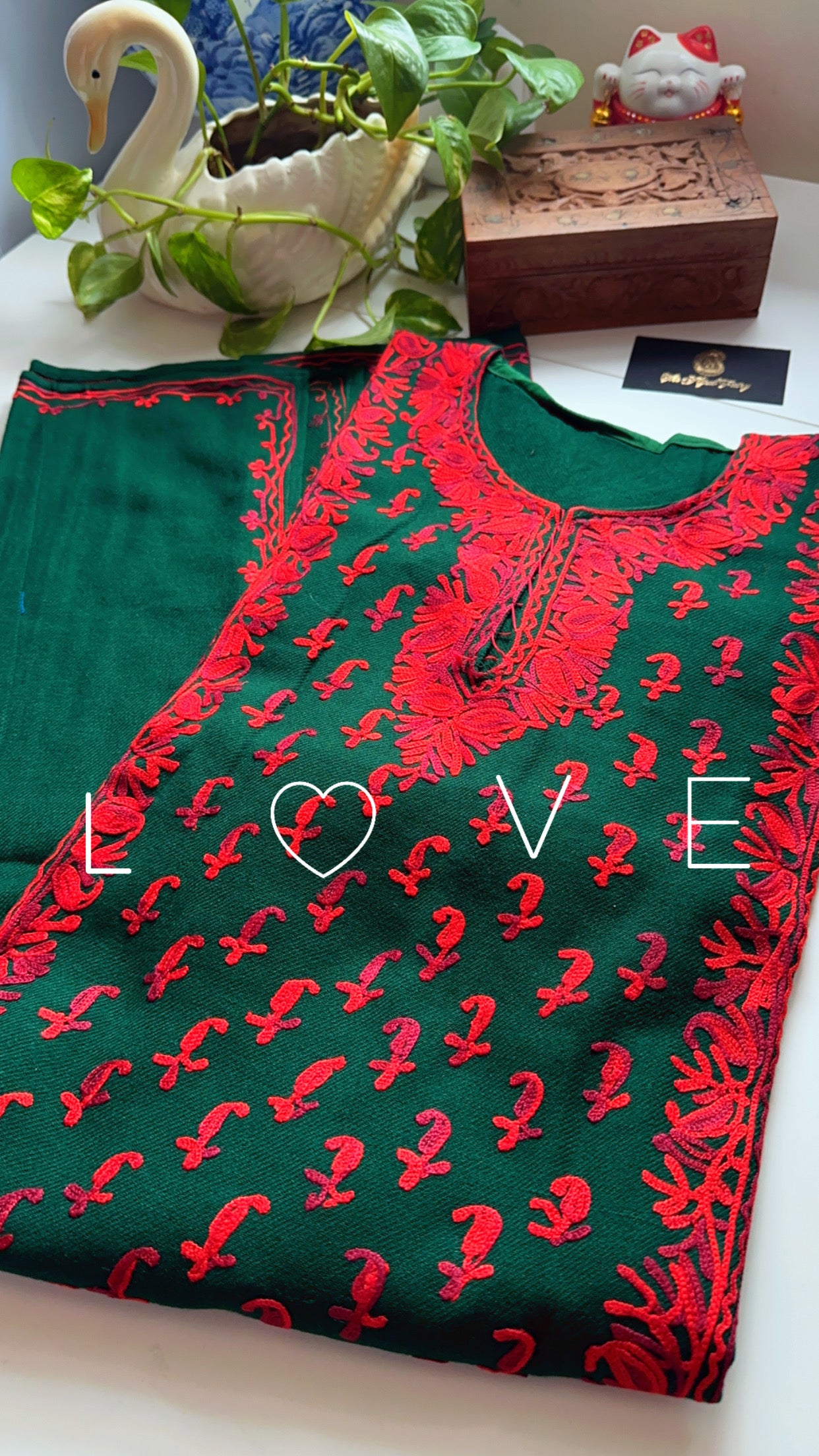 Pashmina Pheran - Green 4