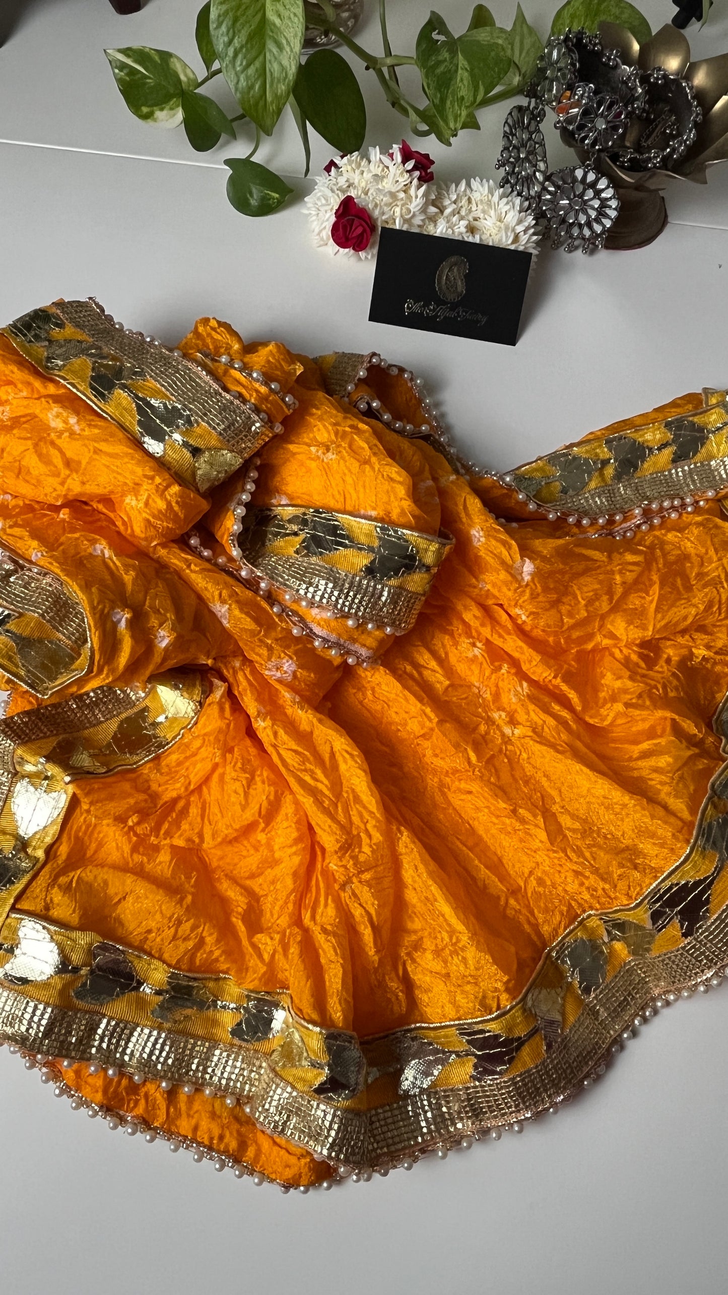 Bandhani Silk Dupatta - The Hijab Fairy