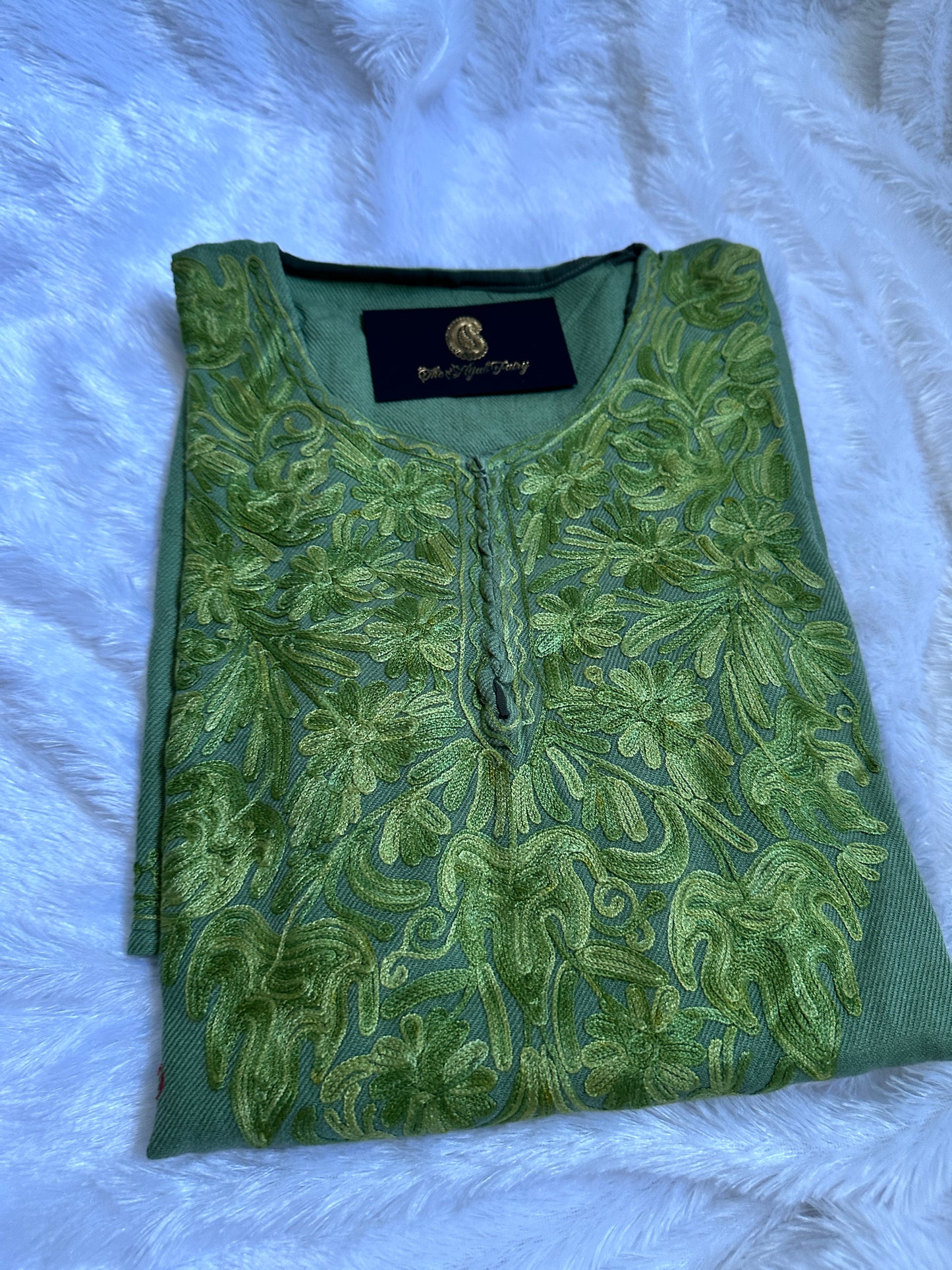 Pashmina Pheran - Jade Green 1