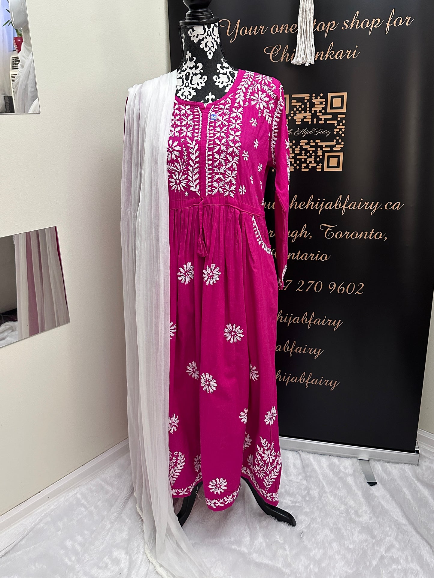 Pink - Slub Cotton Gown