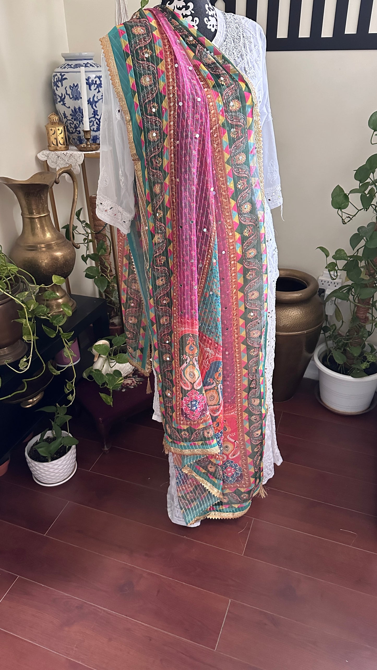 Chiffon Mirror Dupatta - 8