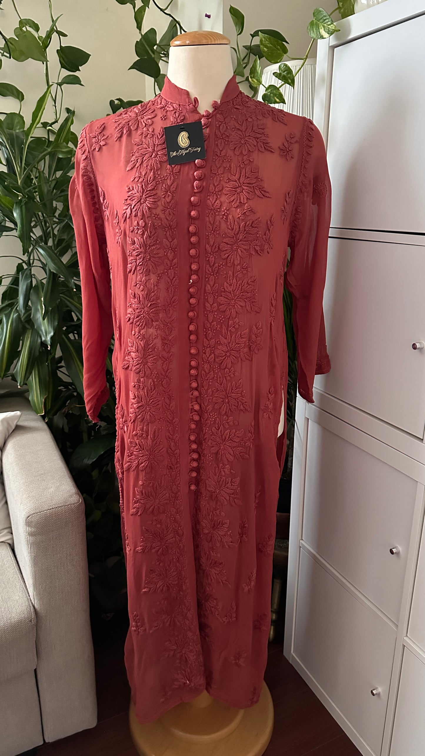 Cinnamon - Viscose Kurti - Sherwani Style