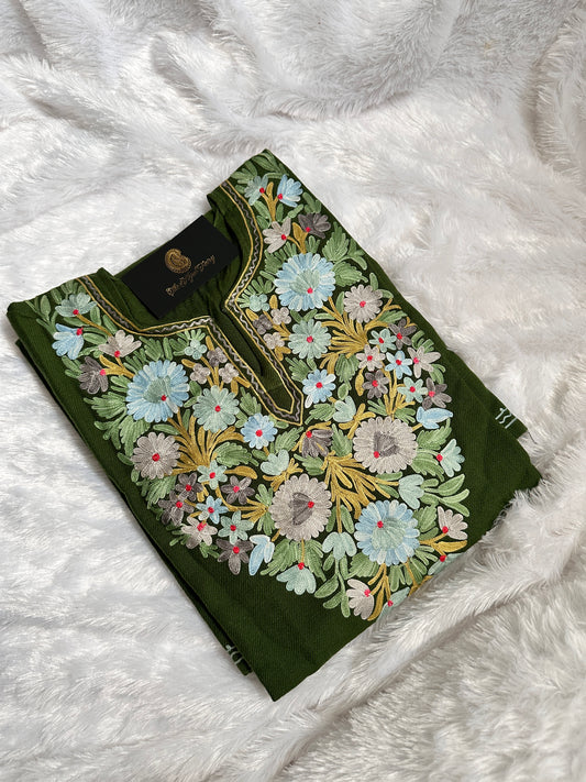 Pashmina Pheran - Green 9