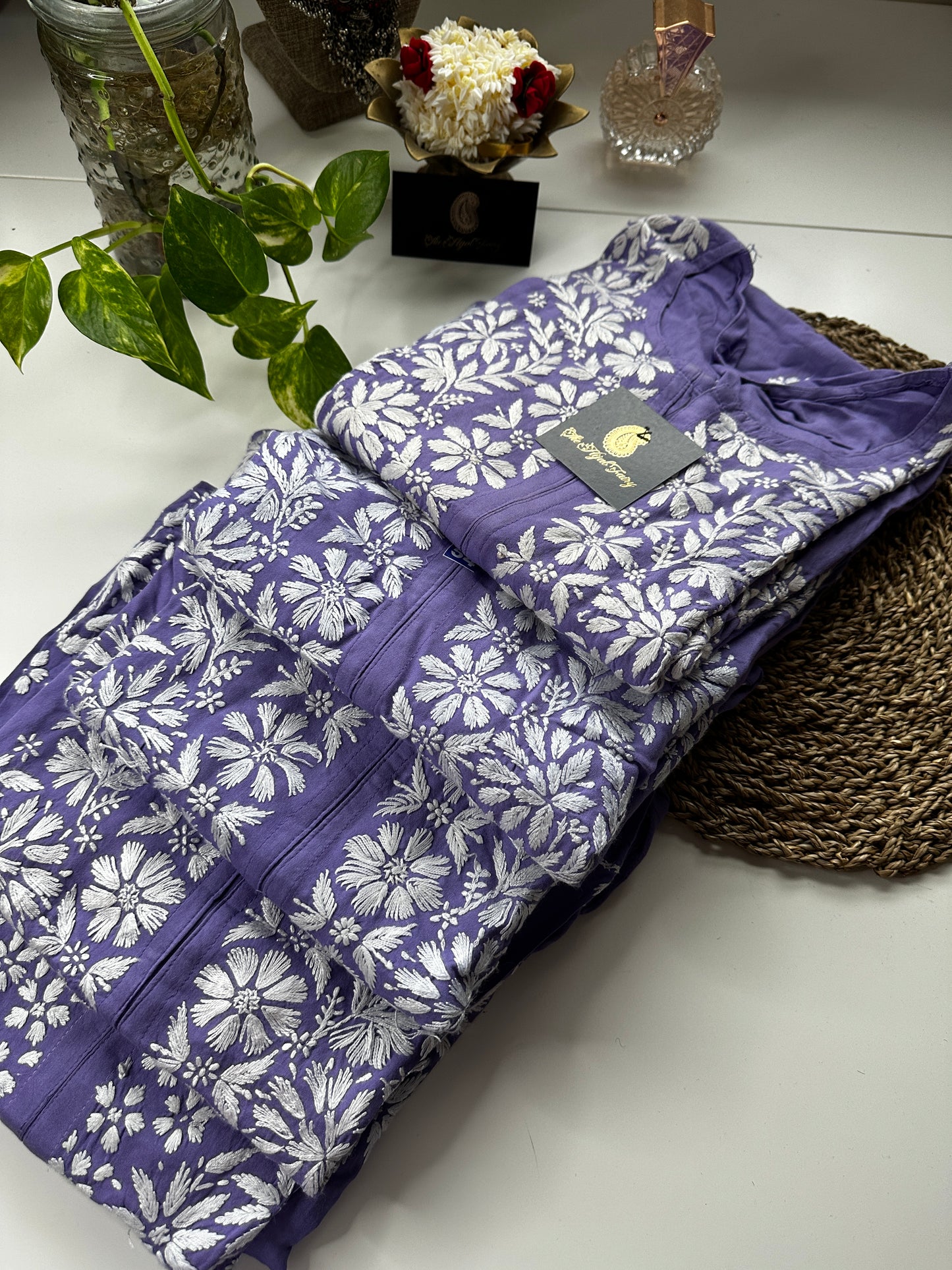 Lavender - Modal Straight Kurta