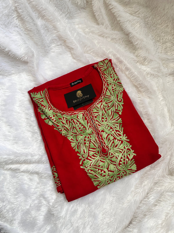 Pashmina Pheran - Red 3