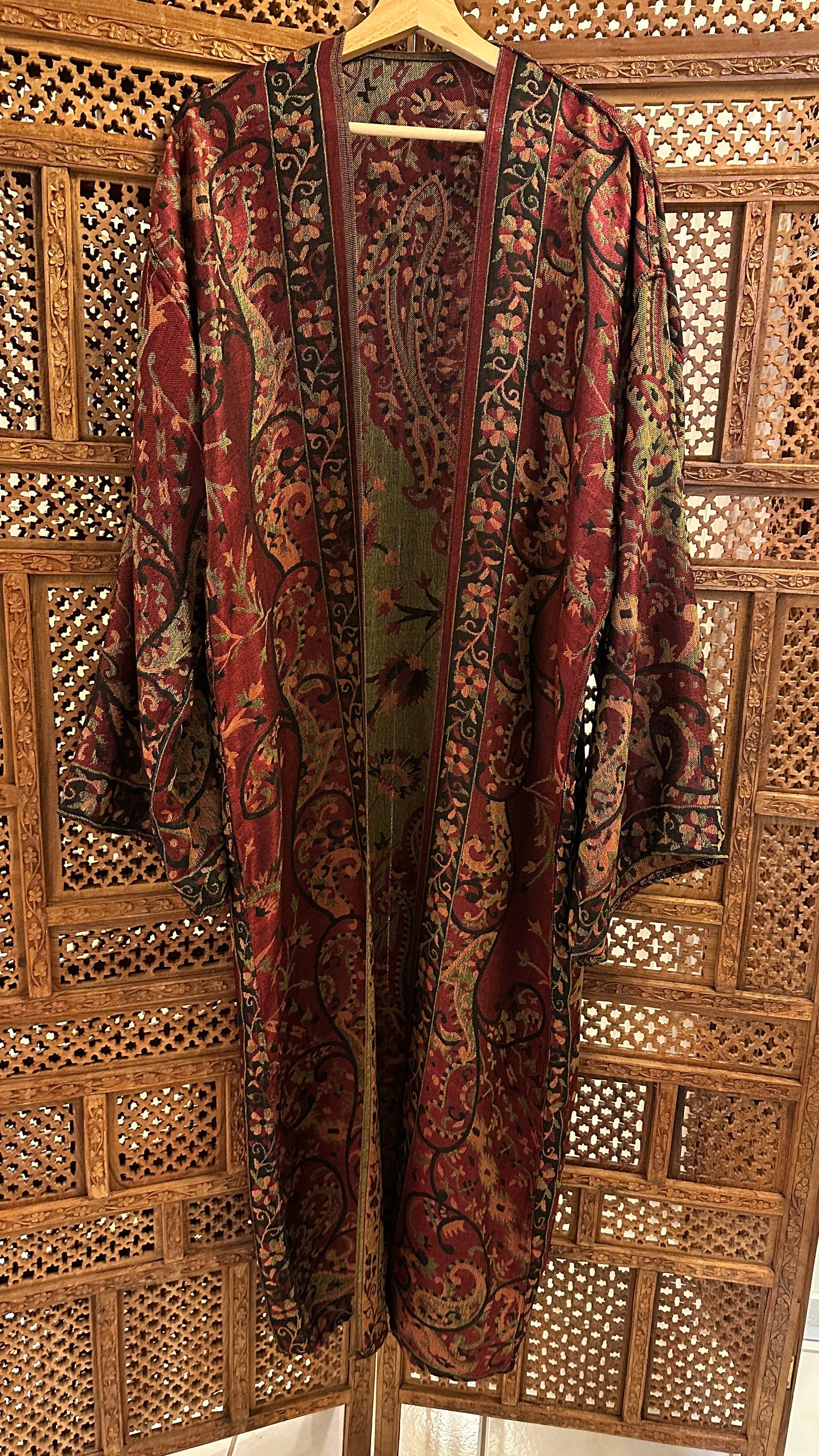 Pashmina Abaya - Maroon 1